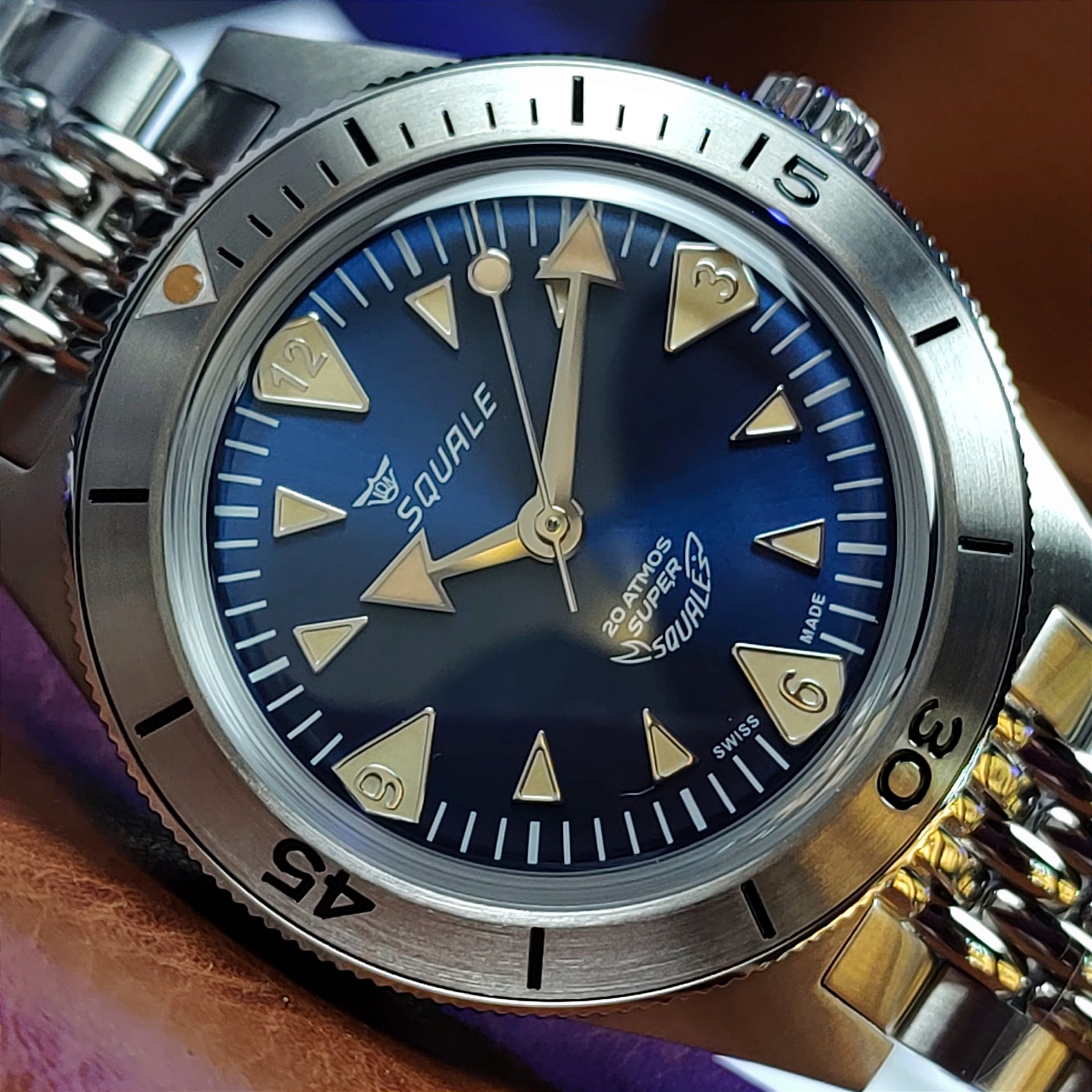 Relógio Super Squale SUPERSSABL.AC Automático 200m Azul