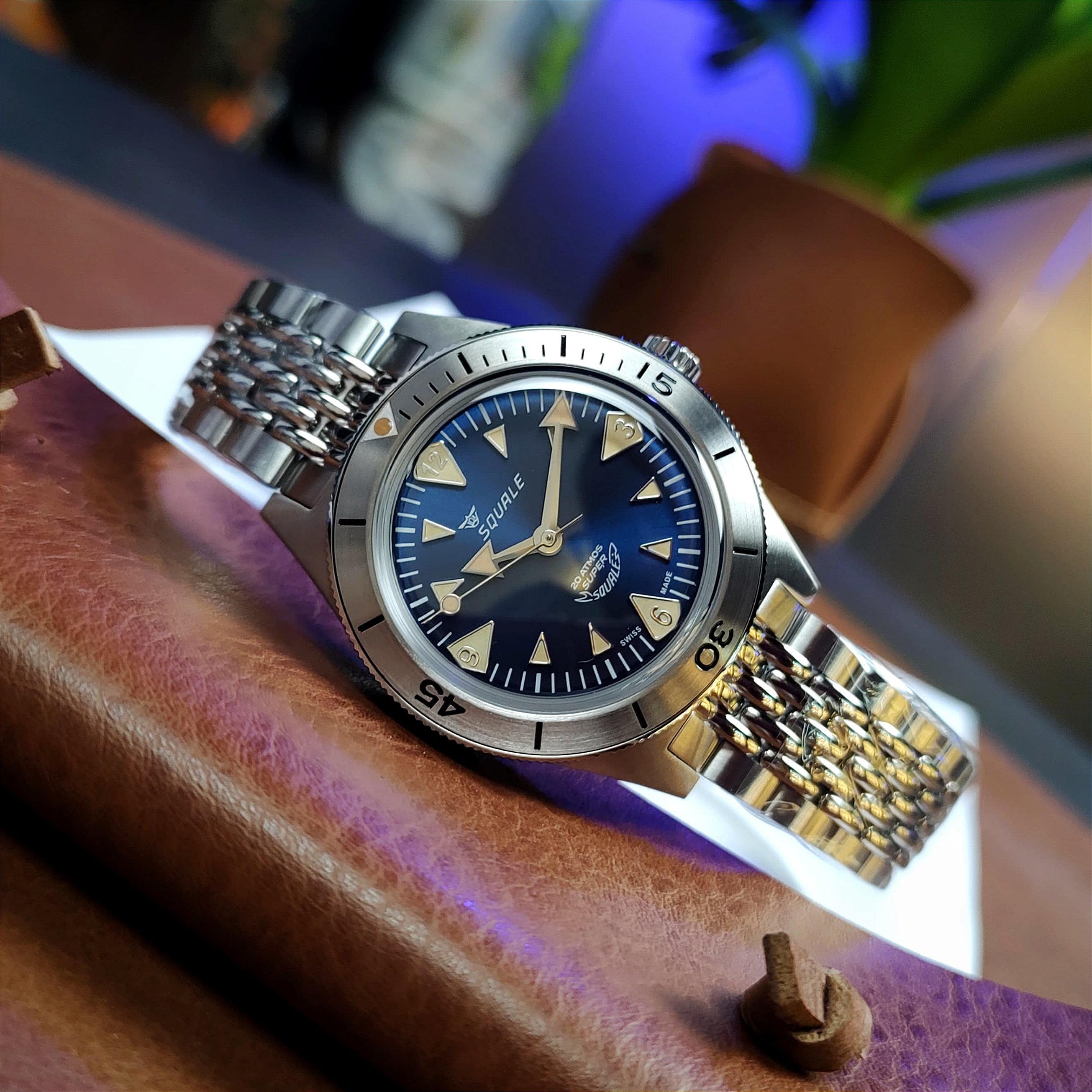 Relógio Super Squale SUPERSSABL.AC Automático 200m Azul