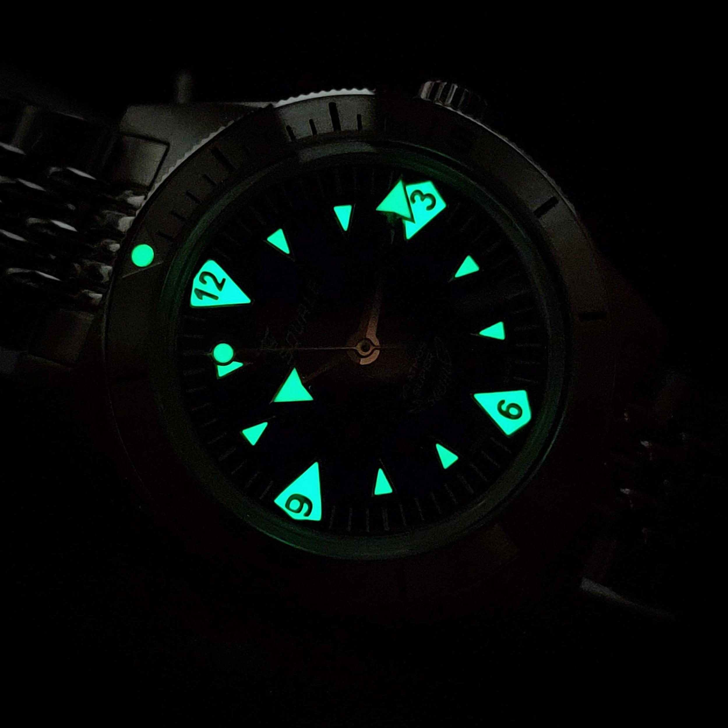 Relógio Super Squale SUPERSSAGR.AC Automático 200m Verde Aço