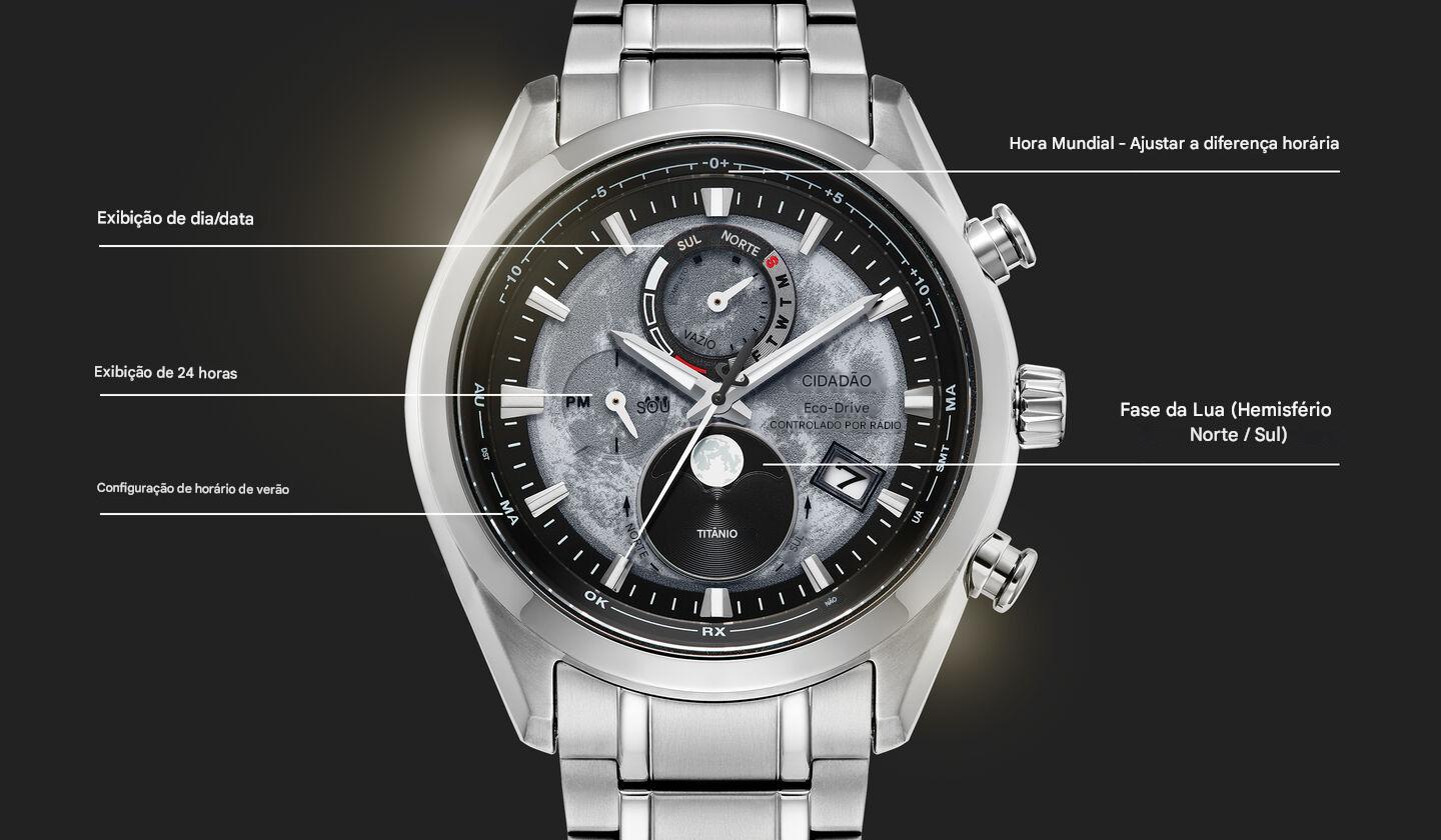 Citizen Tsuki-yomi AT BY1010-57H Eco-Drive Super Titanium