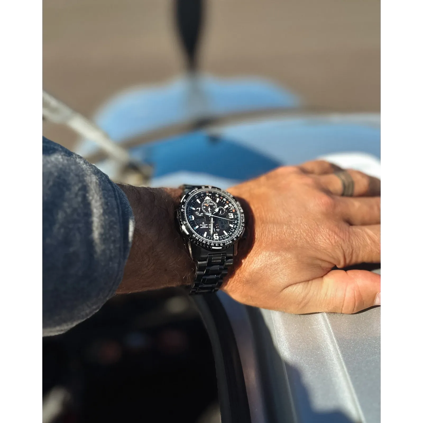 AVZHJA ブラックメタル　BLACKL Citizen Promaster Skyhawk JY8075-51E - Relojoaria Impala - Desde