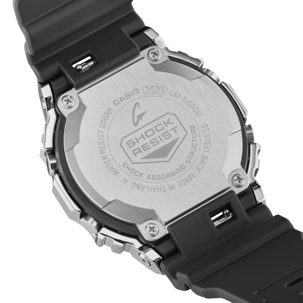G-SHOCK GM-5600U-1DR – Clássico Quadrado, Estilo Metal e 200M