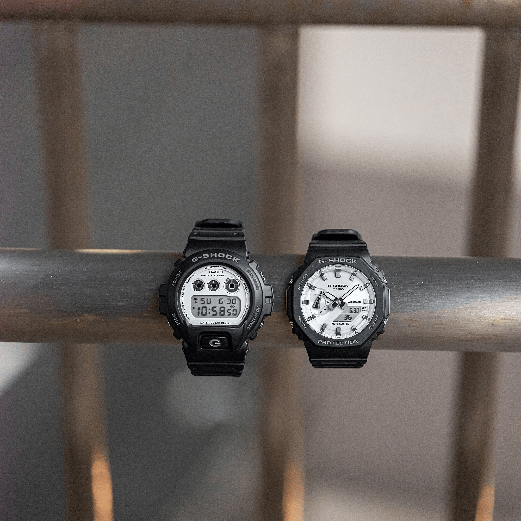 Relógio G-Shock GA-2100WD-1ADR Branco 200m - Relojoaria Impala
