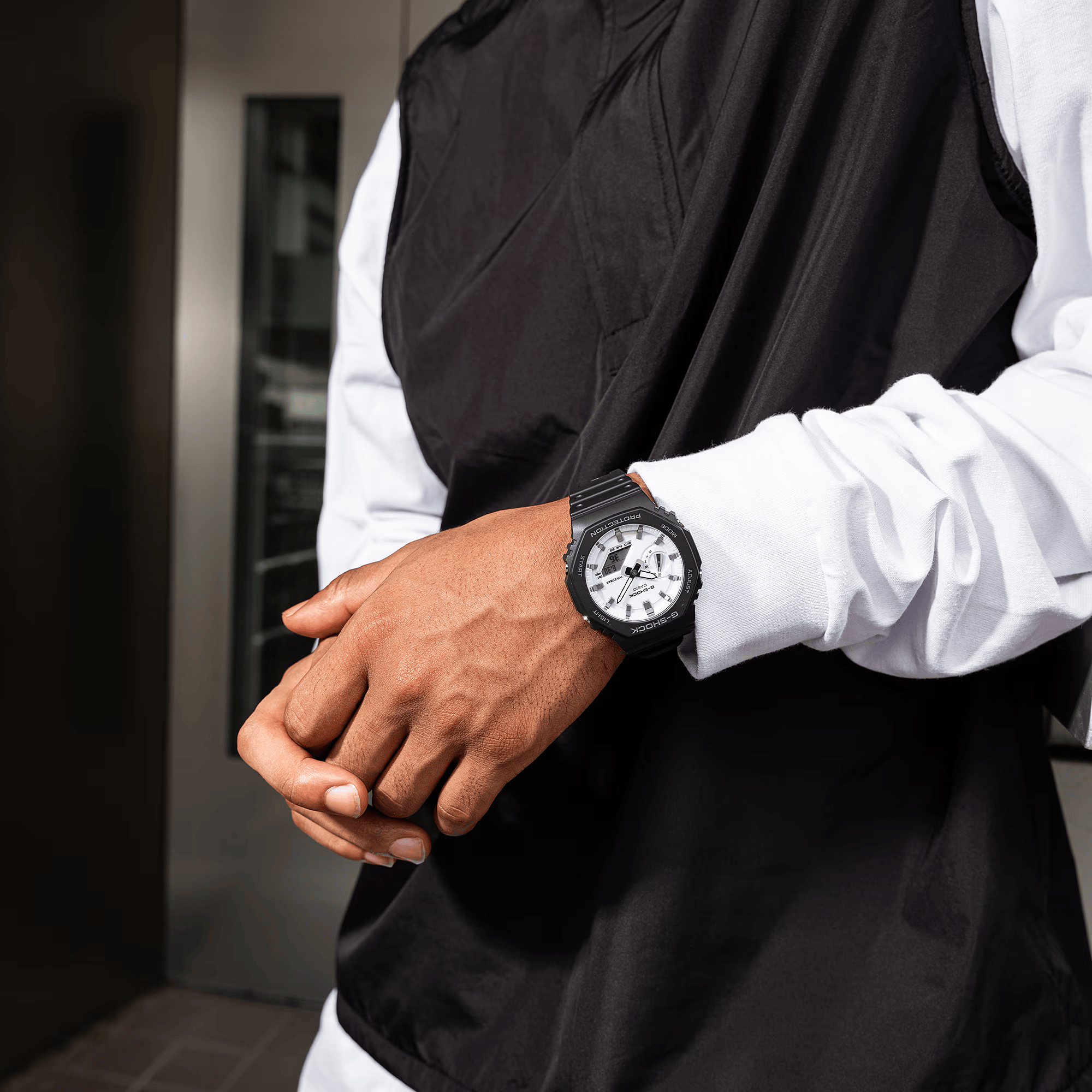 Relógio G-Shock GA-2100WD-1ADR Branco 200m - Relojoaria Impala