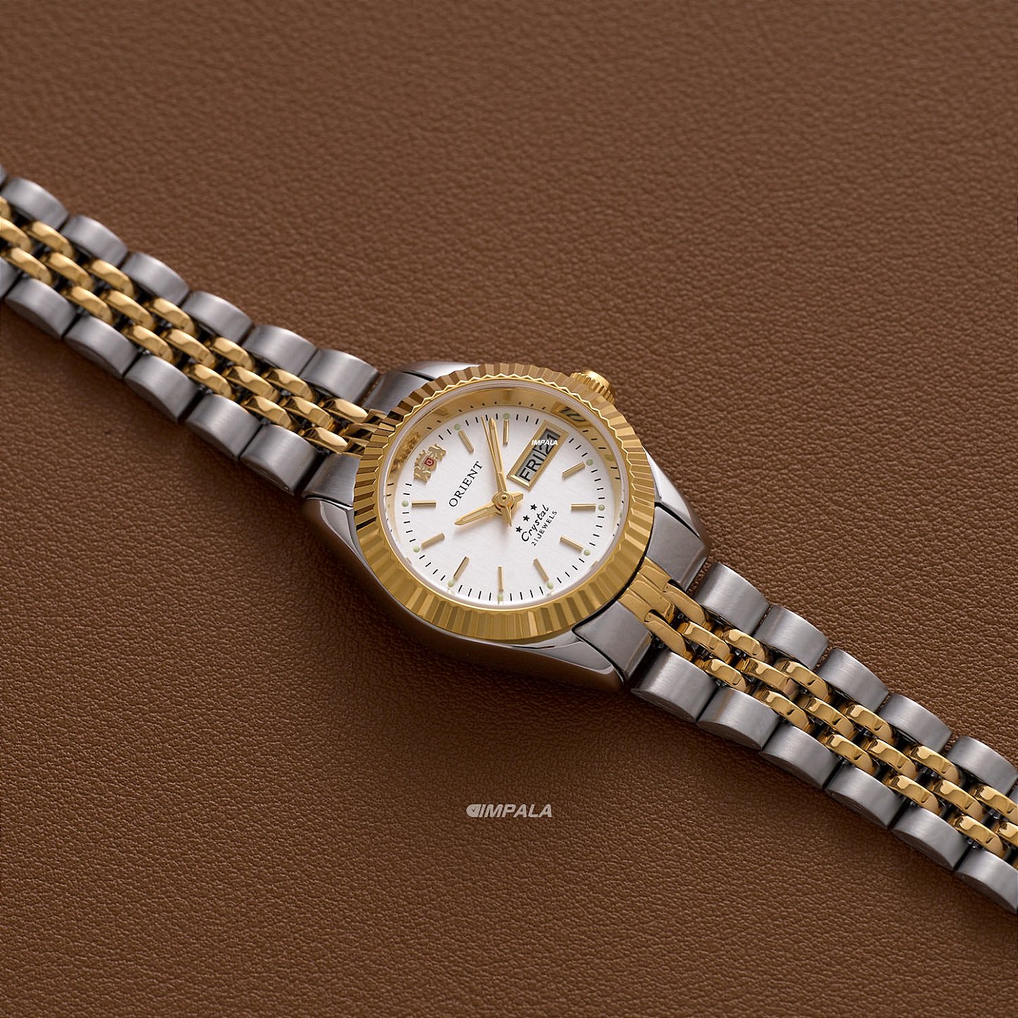 【✨えり✨】ORIENT レディース 腕時計 3本セット Orient 3 Stars Automático Feminino 559EB3NH Prata IP Gold