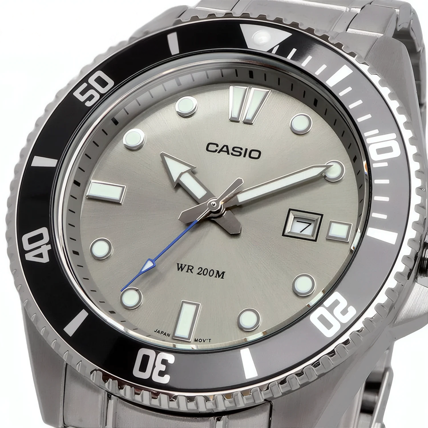 Casio Duro MDV-107D-8AVDF Cinza Quartzo - Relojoaria Impala