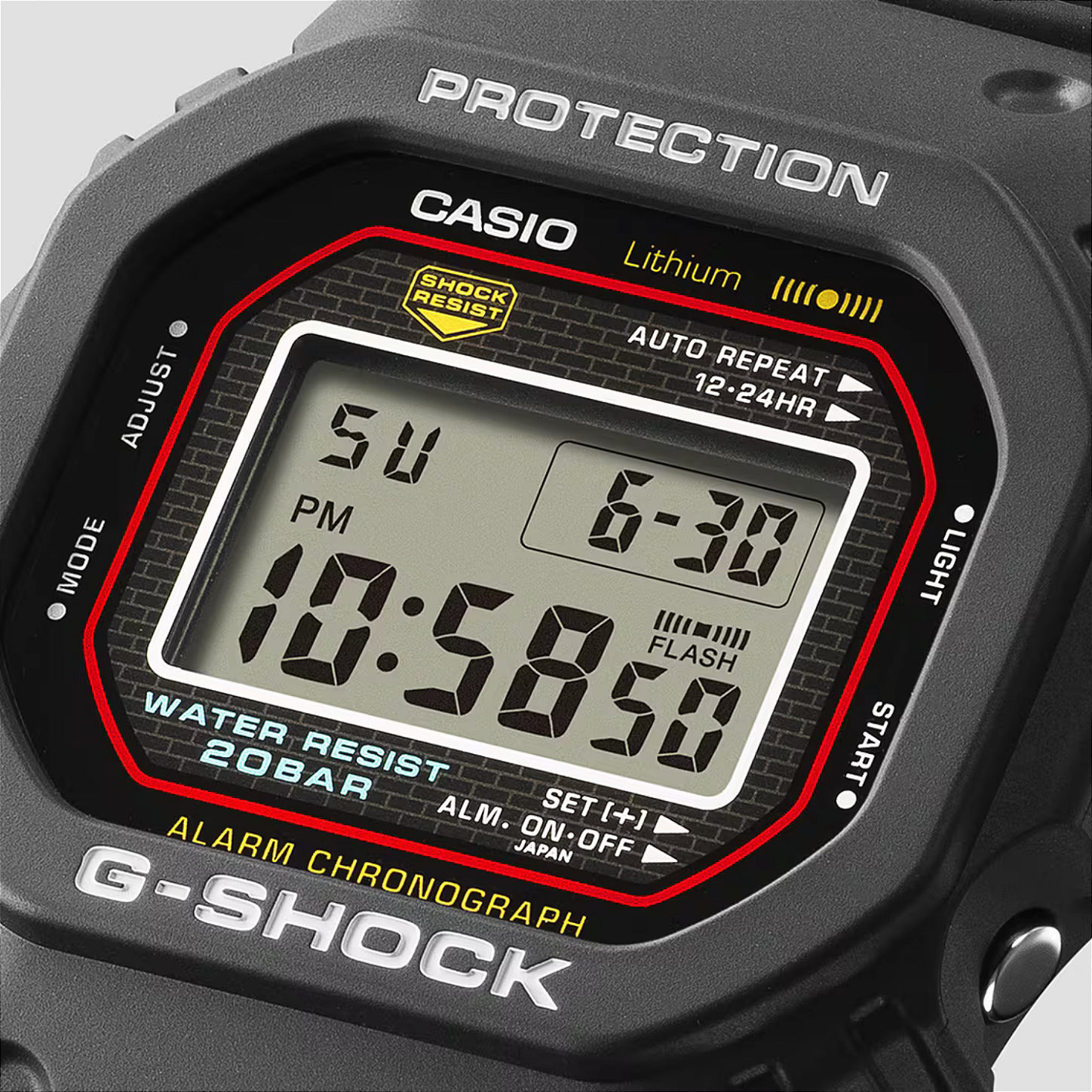 時計 CASIO G-SHOCK DW-5000 Casio G-SHOCK DW-5000R-1ADR – Revival do primeiro G-SHOCK