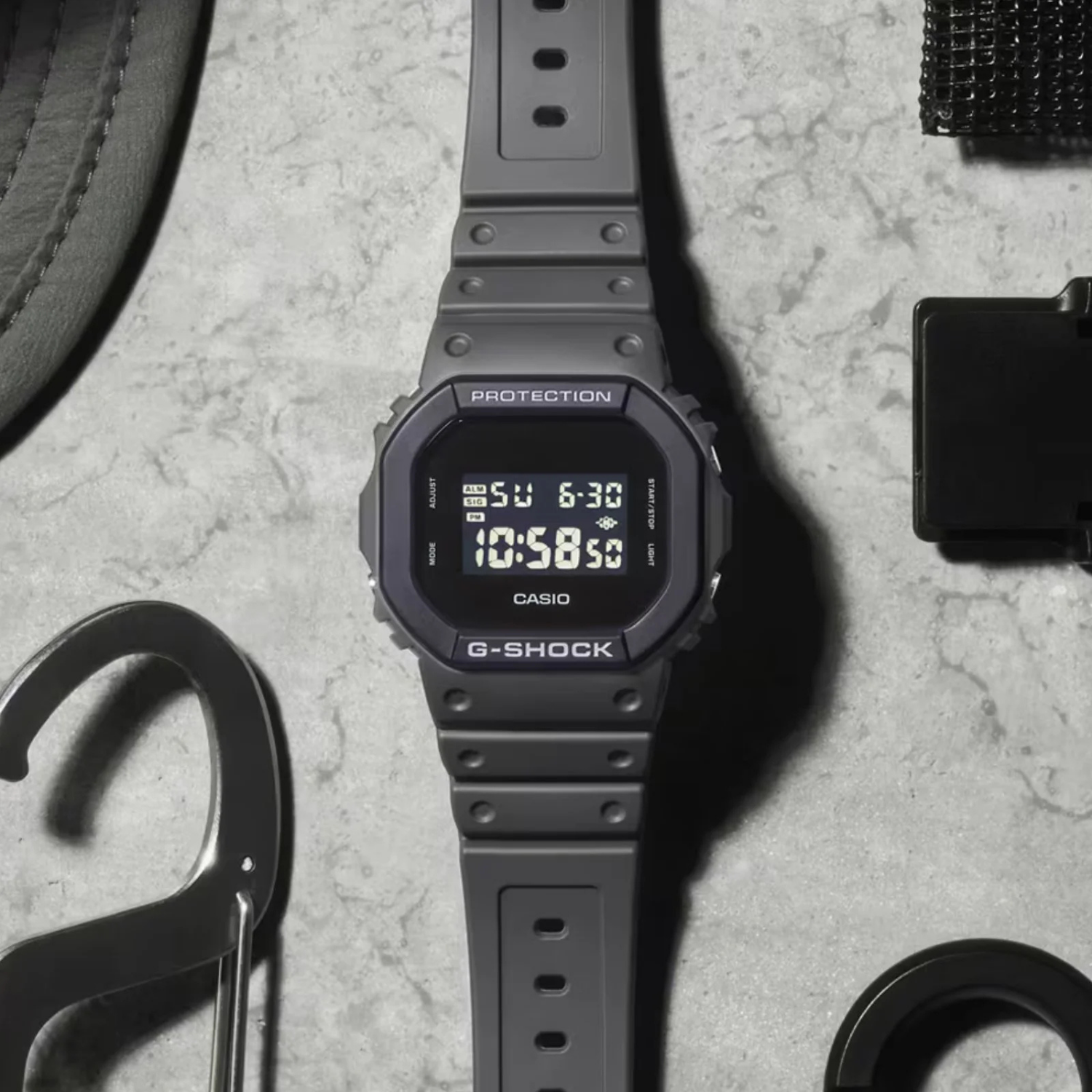 G-SHOCK DW-5610UU-8DR Urban Utility cinza – Resistência 200M