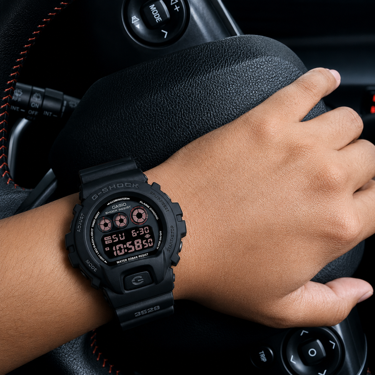 時計 CASIO G-SHOCK fragment DW-6900 G-SHOCK DW-6900WD-1DR – Icônico, Monocromático e Resistente a 200M