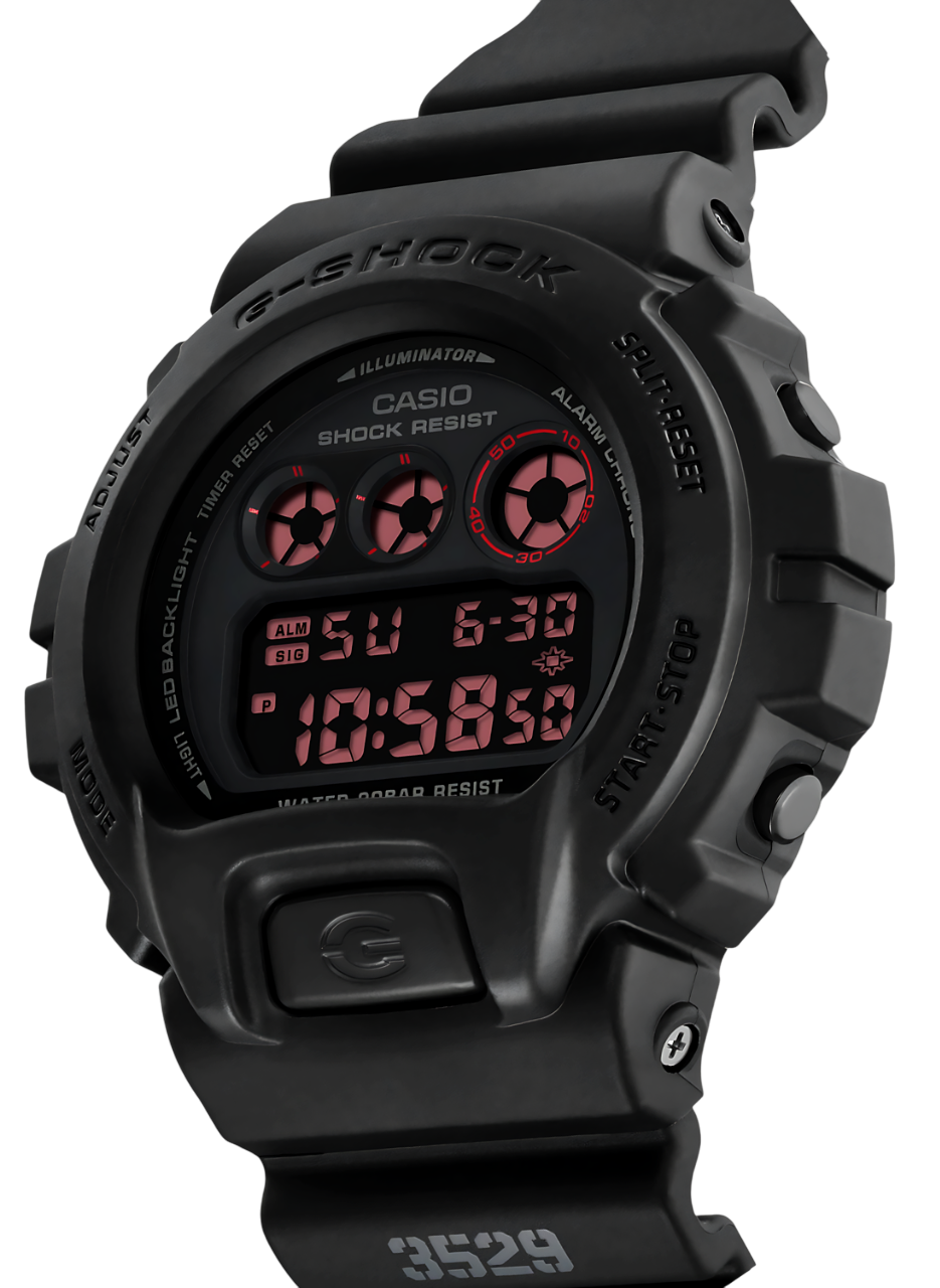 G-SHOCK DW-6900WD-1DR – Icônico, Monocromático e Resistente a 200M
