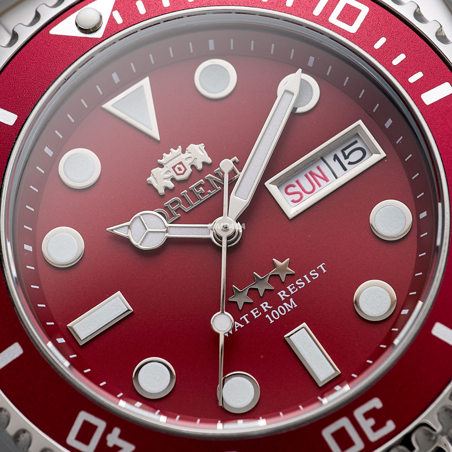 Preservation - Eastern~ 赤盤7インチ付 Orient Submariner NH3SS009 Automático Vermelho 42mm 100M