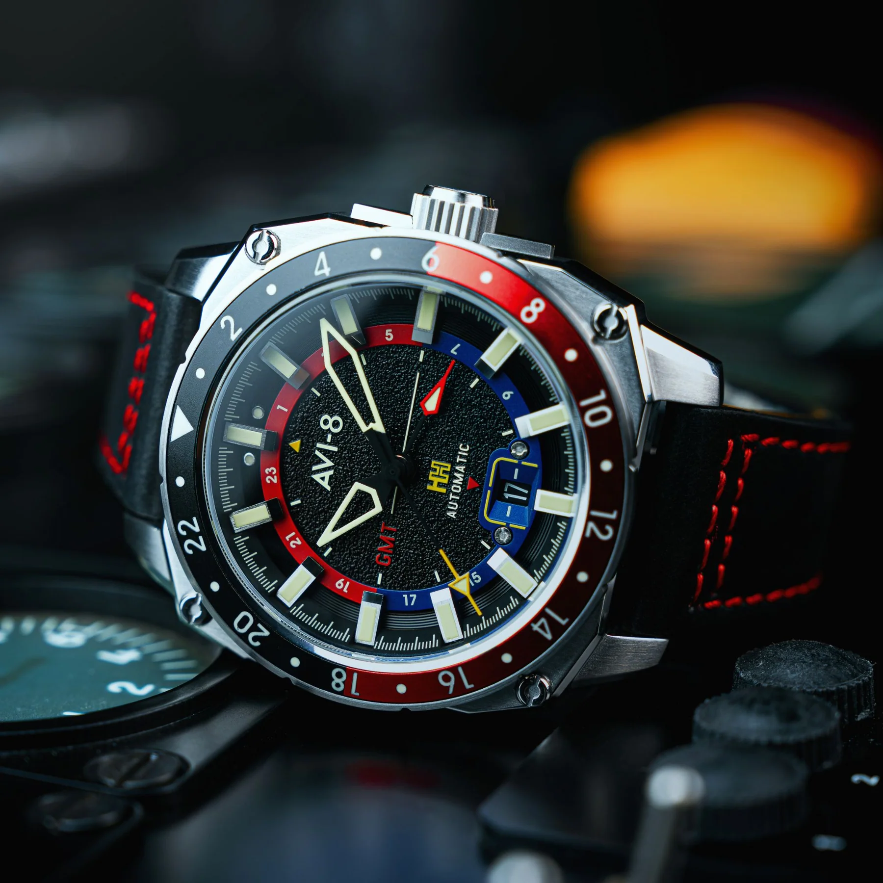Relógio Hawker Hunter Atlas GMT AV-4122-01 Automático - Relojoaria