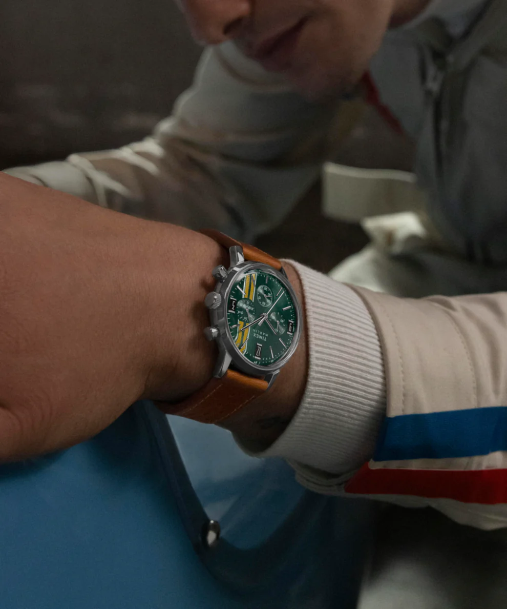 Timex Marlin TW2W99100 Cronógrafo Verde Vintage - Relojoaria