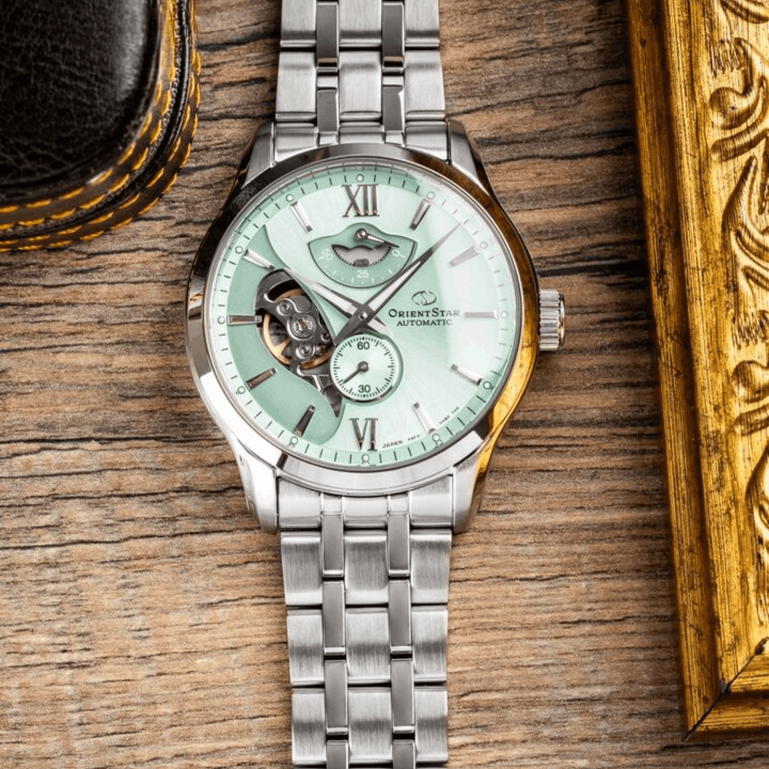 Relógio Orient Star Layered Automático Verde RE-AV0B11E00B