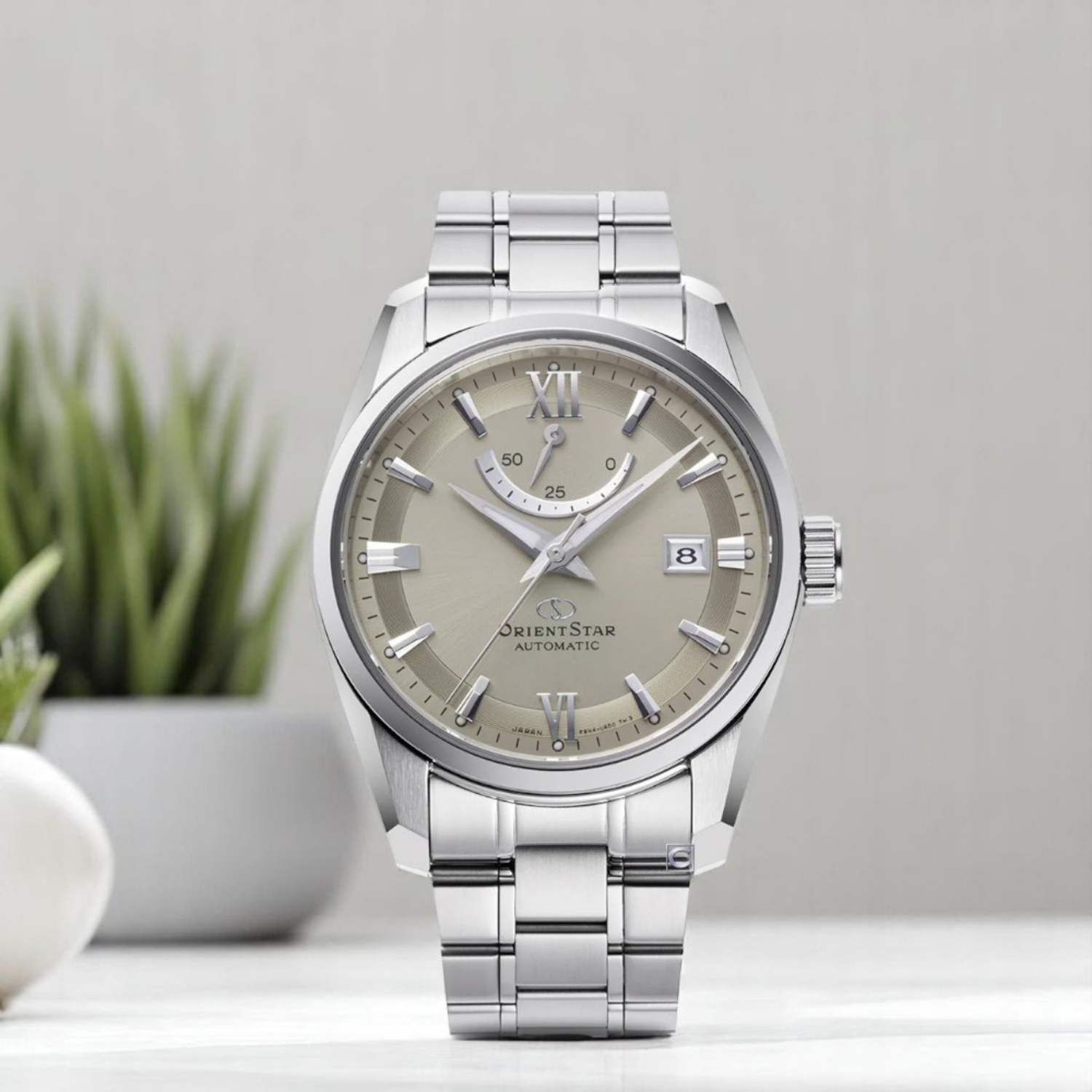 Orient Star RE-AU0110N Cinza Rocha Automático Safira - Relojoaria