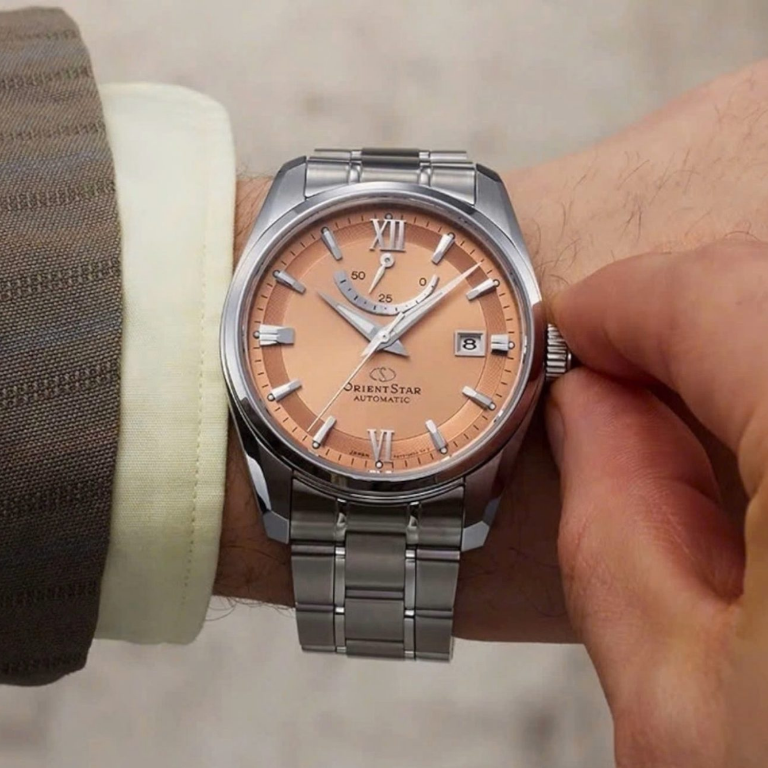 Orient Star RE-AU0108G Cobre Desértico Automático Safira 100m