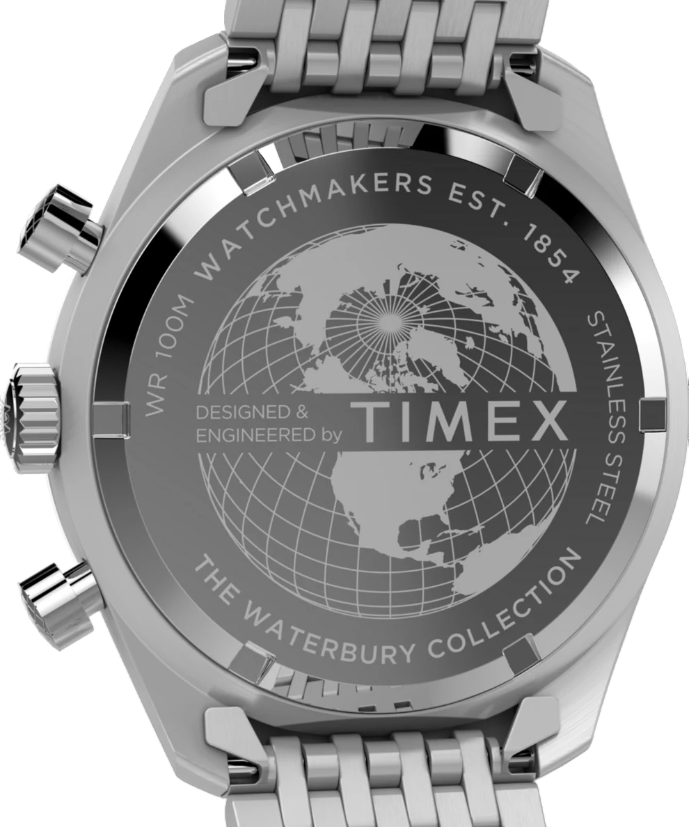 Timex Waterbury TW2Y18500 com caixa 41mm e cronógrafo esportivo