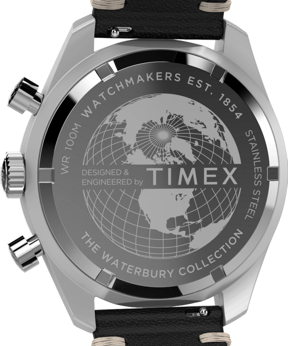 Timex Waterbury TW2Y18600 com caixa 41mm e cronógrafo clássico