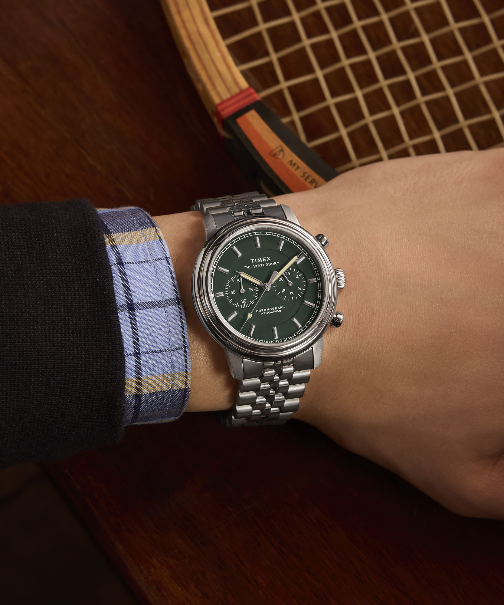 Timex Waterbury Metropolitan TW2Y23600 com Cronógrafo Pulseira de