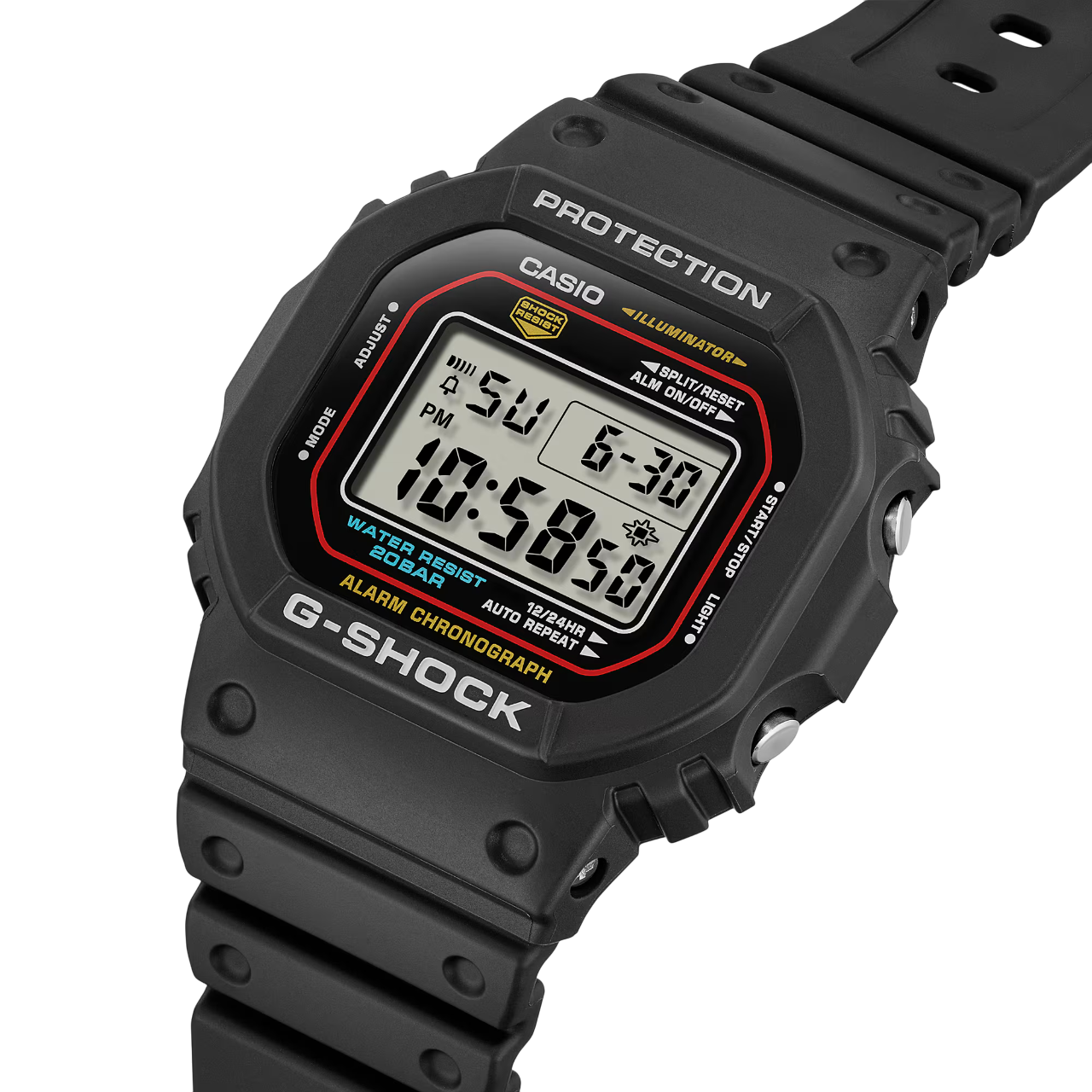 G-SHOCK DW-5600RL-1DR Preto com Pulseira de Resina - Relojoaria