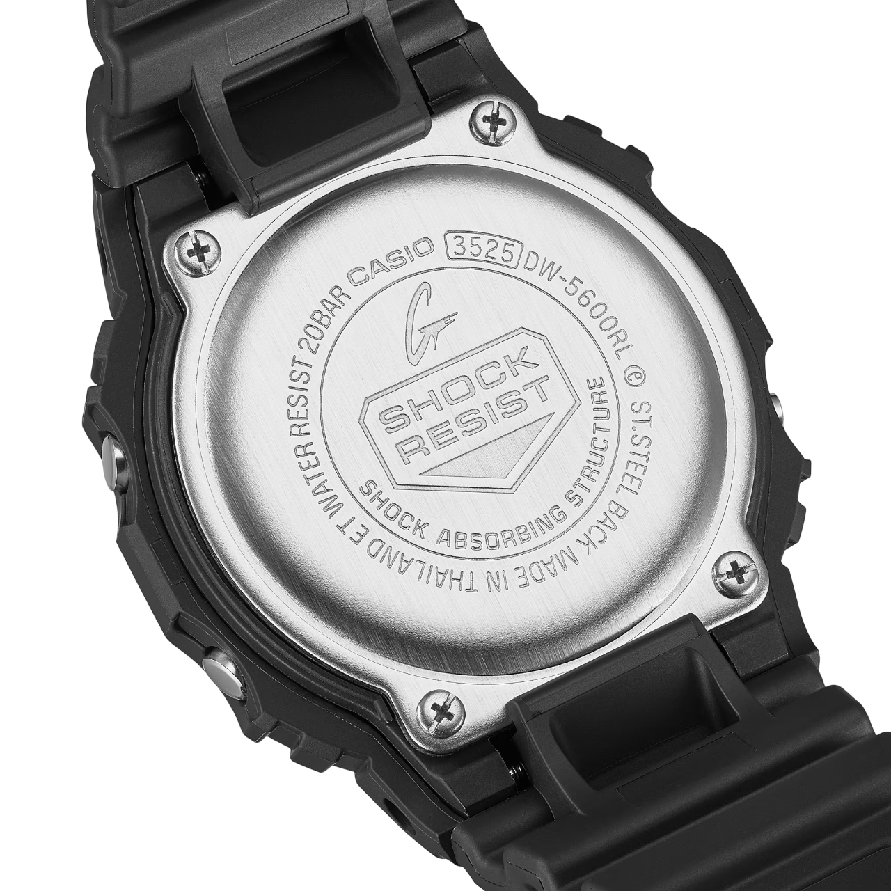 G-SHOCK DW-5600RL-1DR Preto com Pulseira de Resina - Relojoaria