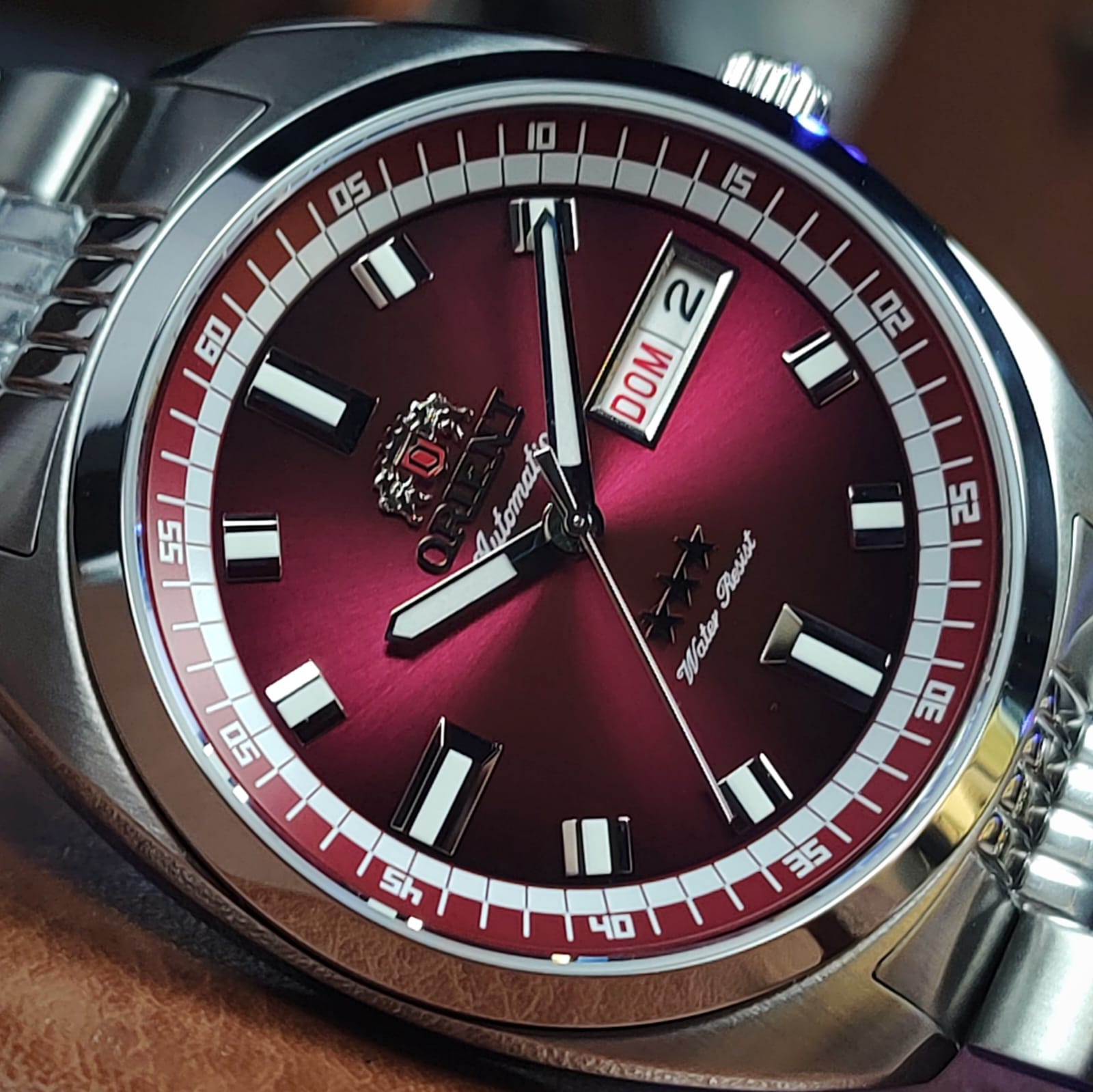 Orient Heritage 3 Stars YN6SS004 W1SX Vermelho Automático