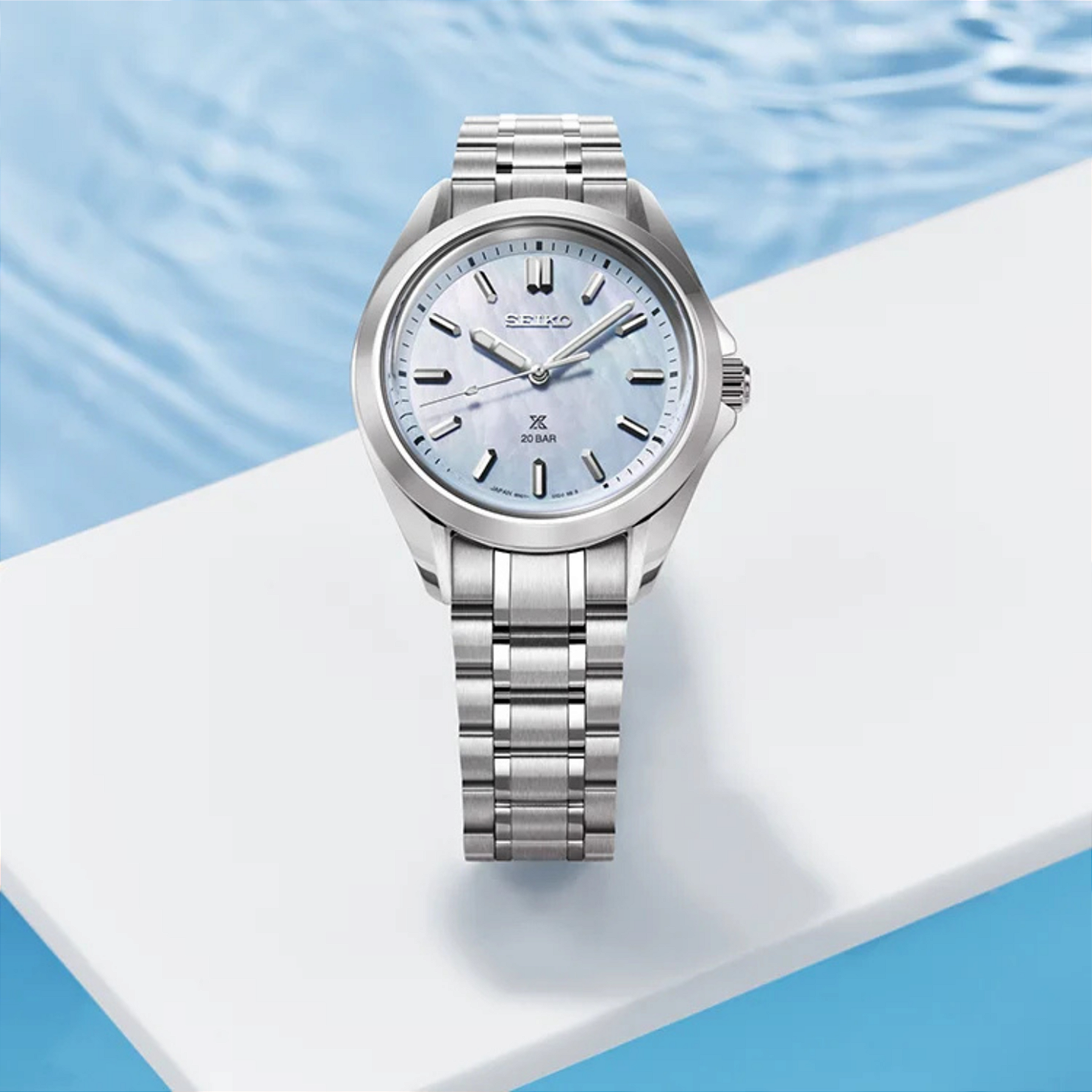 Relógio Seiko Prospex SUR607 Feminino Quartz Safira 200M
