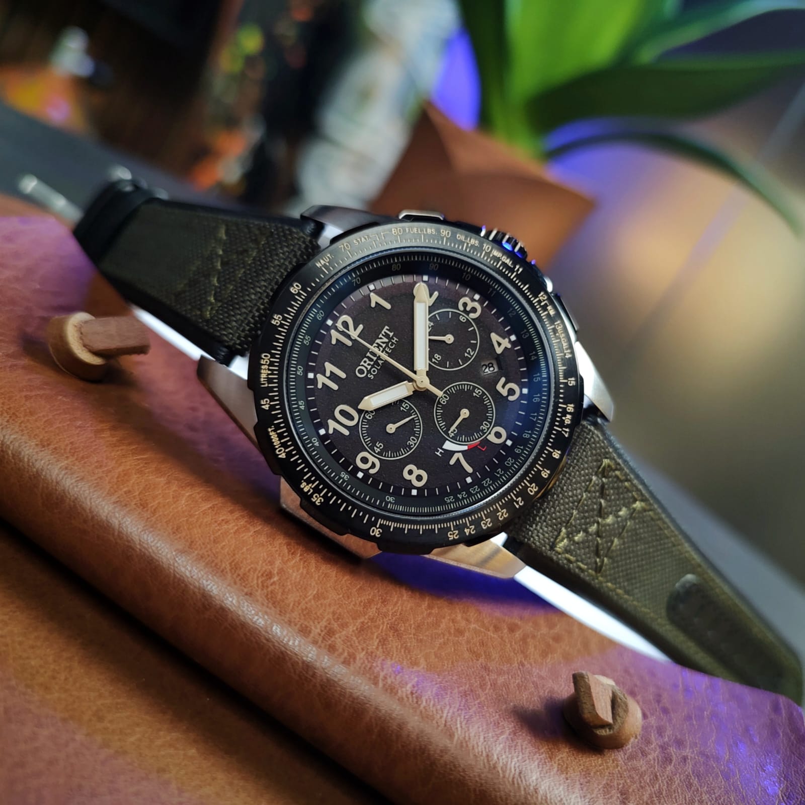 Orient Elite Air Solartech MBSNC007 P2EX – Solar 43,5mm Safira