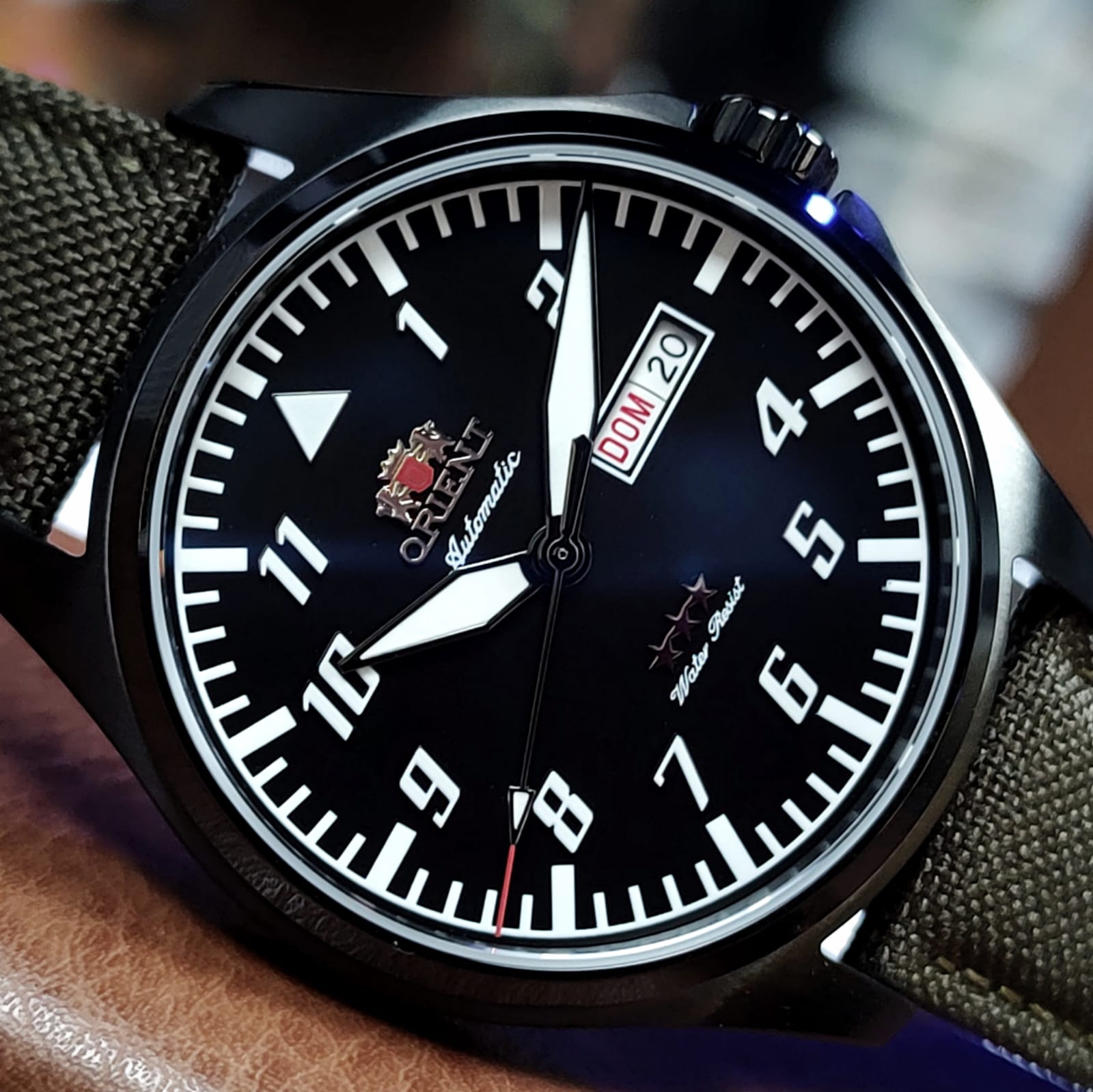 Orient Sport Air Pilot 3 Stars YN6PN010 P2EX Preto Automático