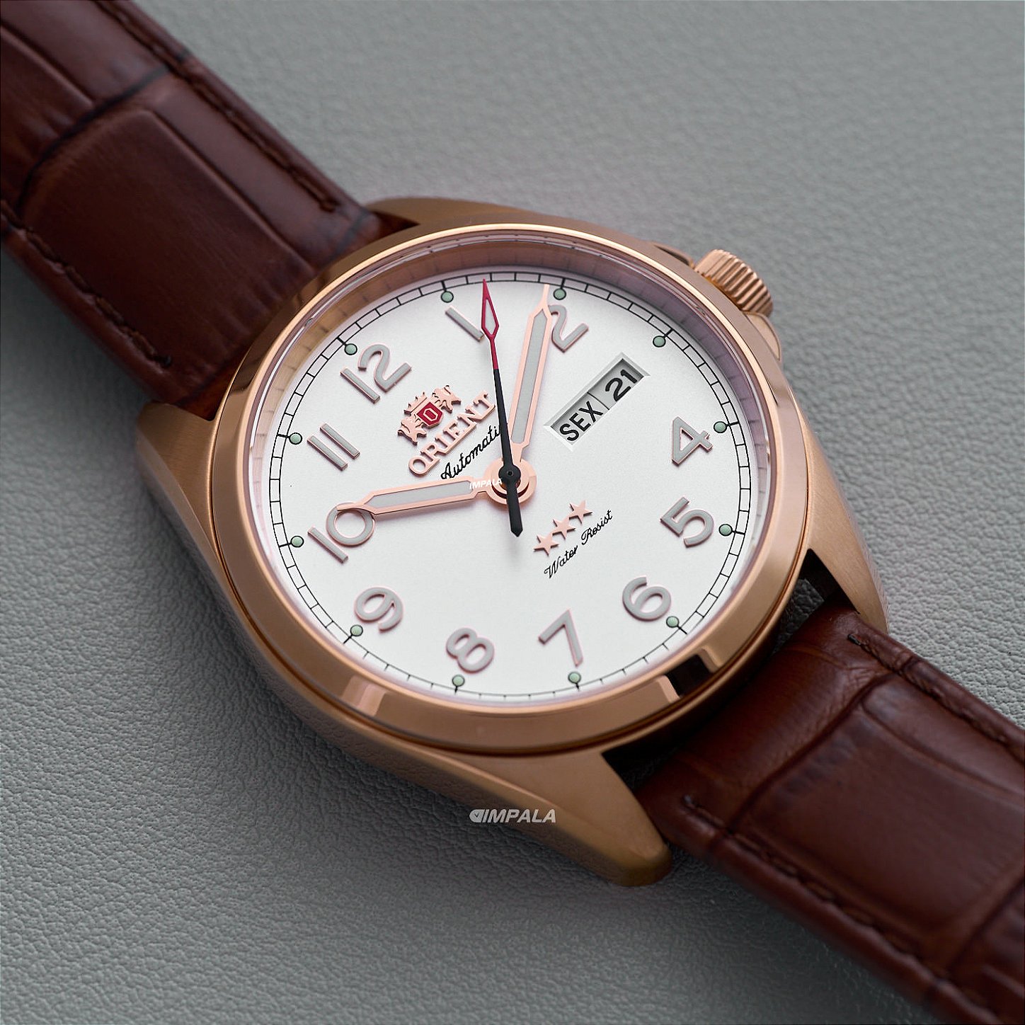 Orient 3 Stars Elegance YN6RC006 S2NX Branco Automático
