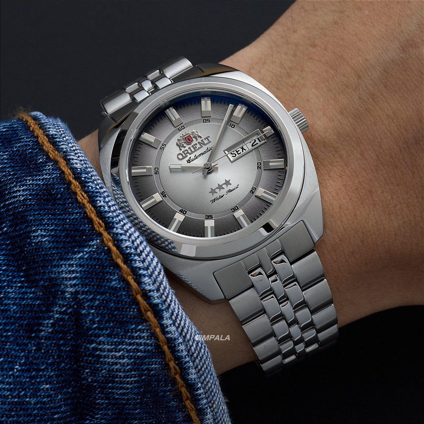 orient オリエント スリースター Orient Heritage 3 Estrelas YN6SS005 S1SX Cinza Automático