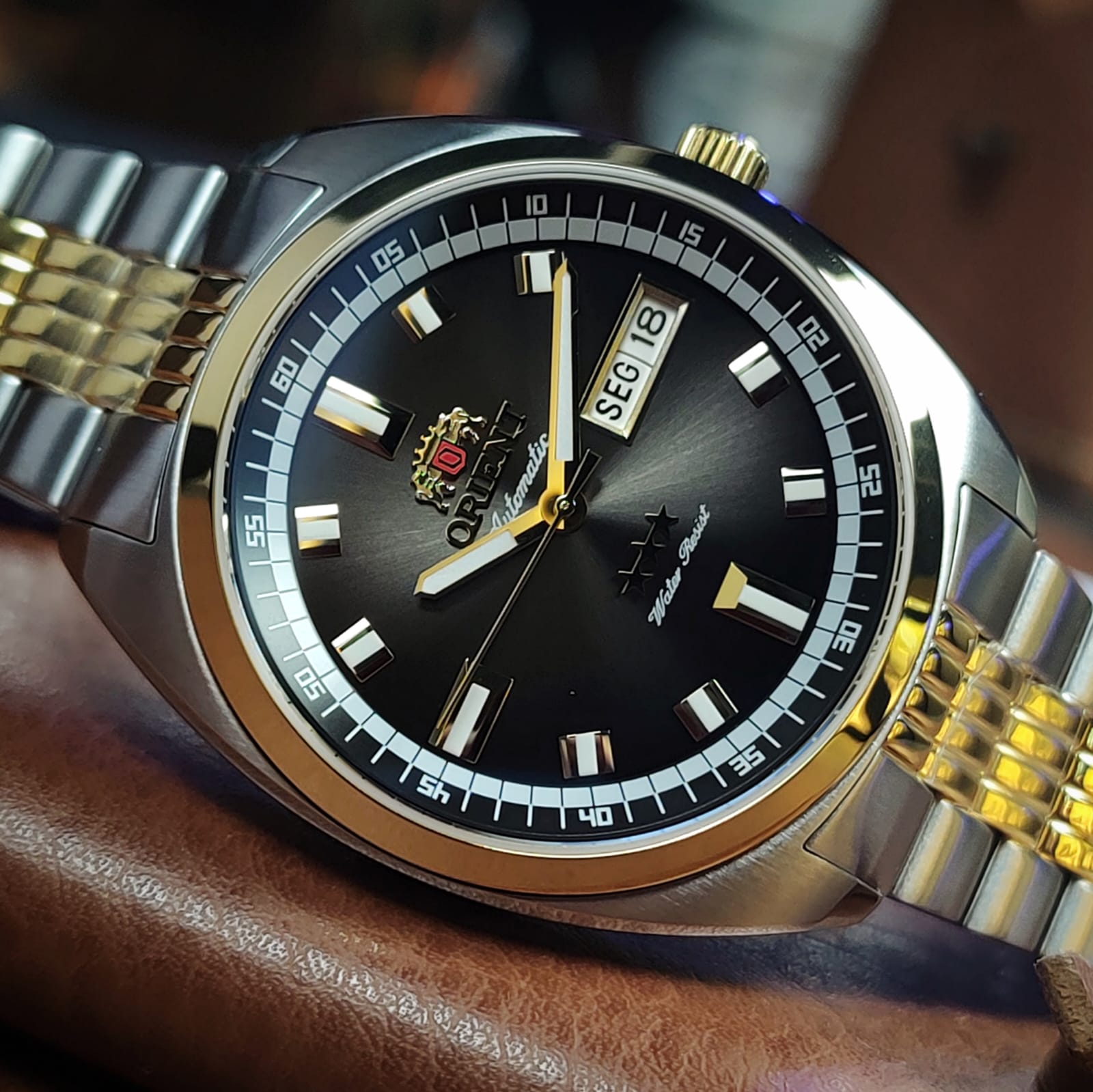 Orient Heritage 3 Stars YN6TT004 P1SK Preto Automático