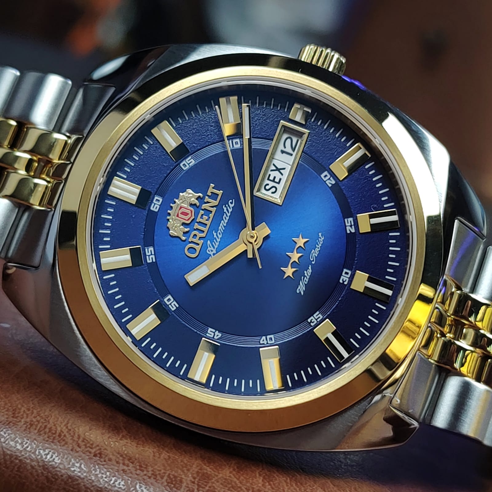 Orient Heritage 3 Stars YN6TT005 D1SK Azul Automático - Relojoaria