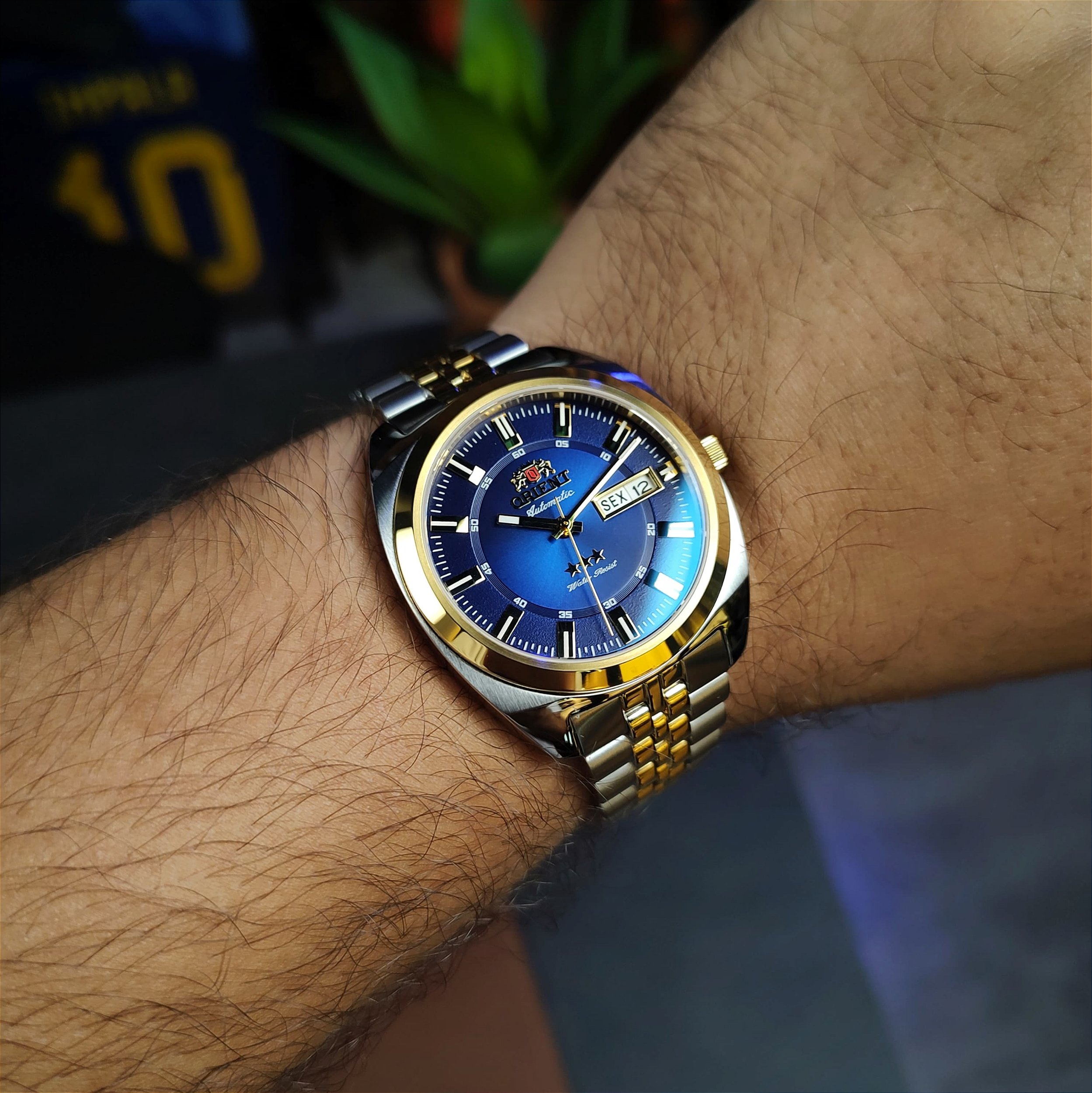 Orient Heritage 3 Stars YN6TT005 D1SK Azul Automático - Relojoaria