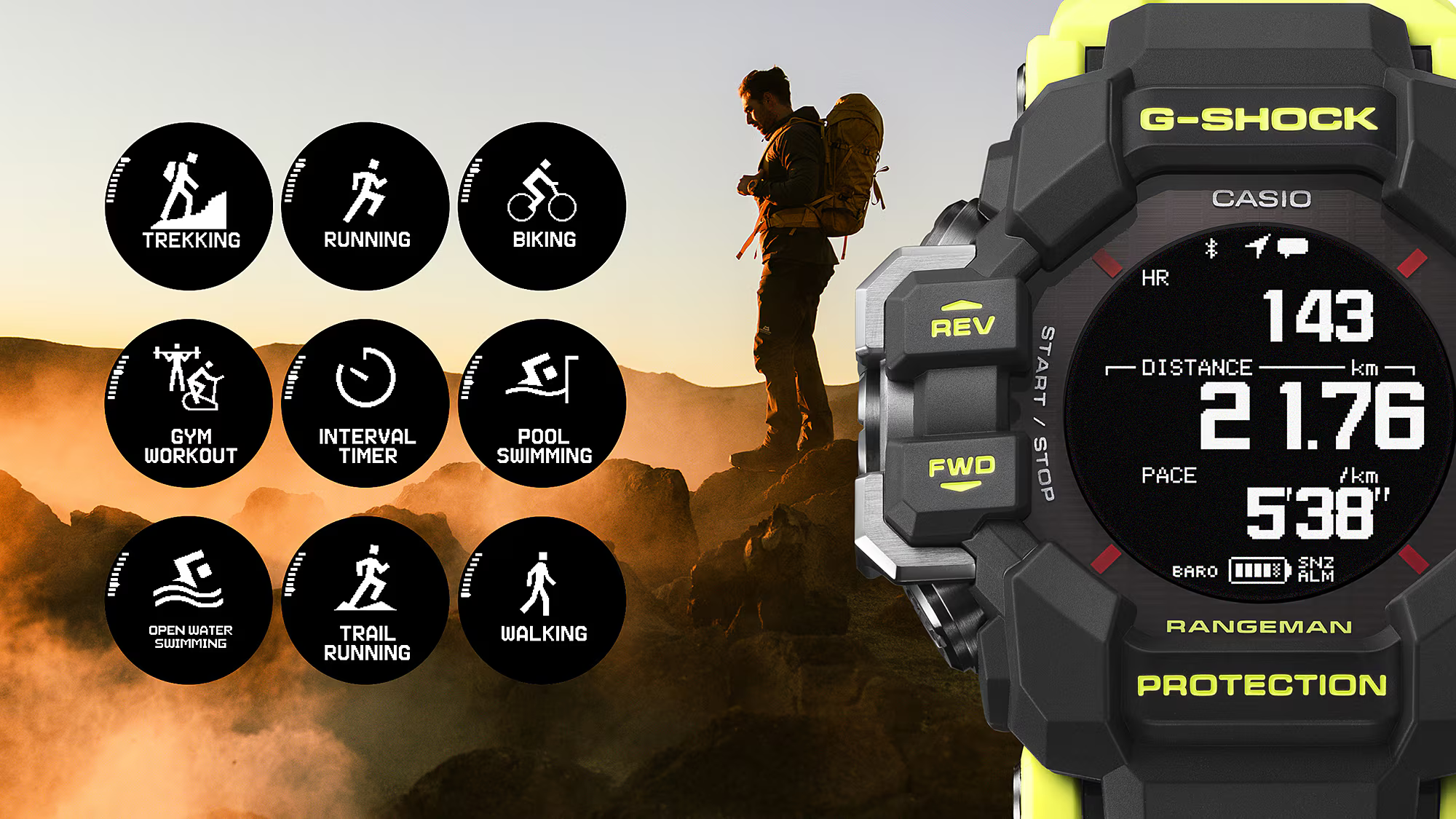 G-SHOCK Rangeman GPR-H1000RY-1A9DR Master of G - Relojoaria Impala