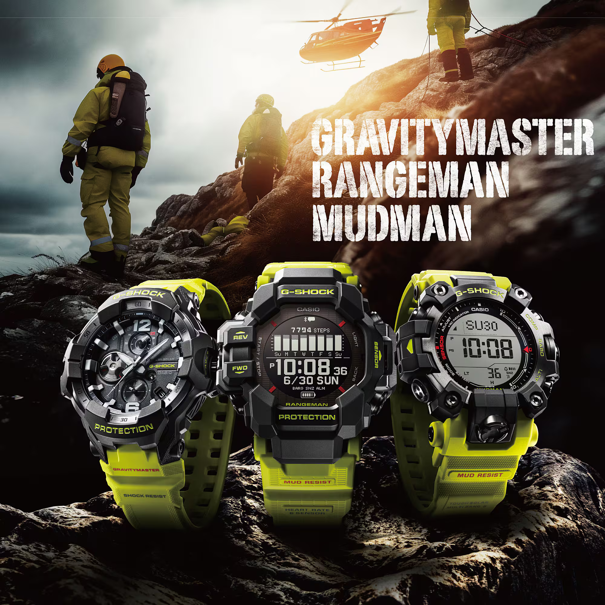 G-SHOCK Rangeman GPR-H1000RY-1A9DR Master of G - Relojoaria Impala