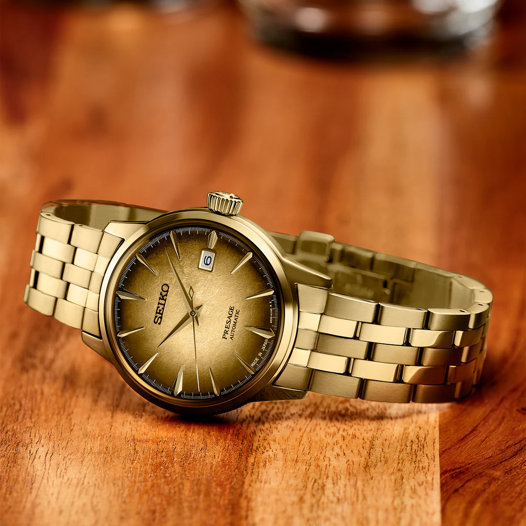 Relógio Seiko Presage SRPK48J1 Automático Dourado 40.5mm