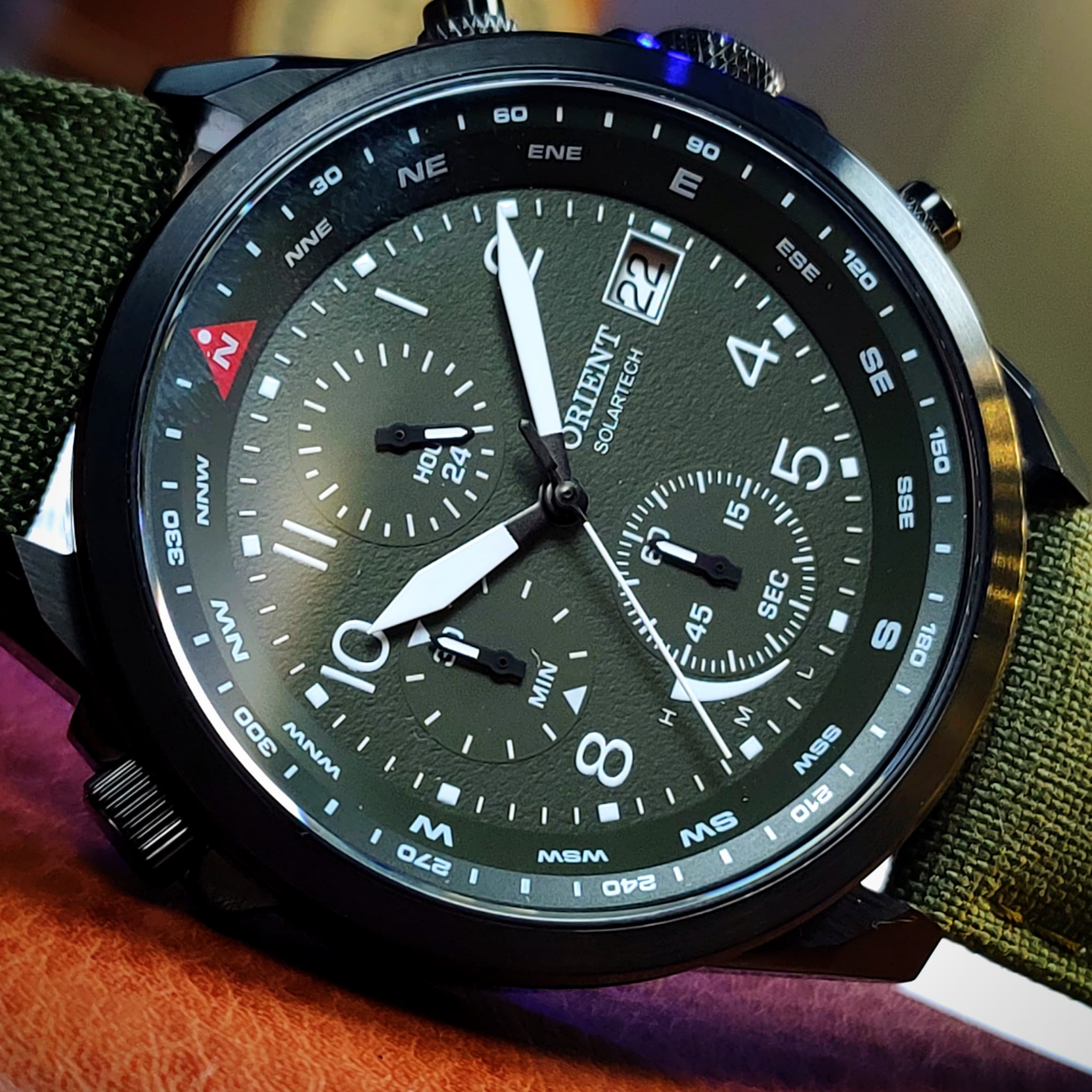 Orient Elite Land Solartech MPSNC006 E2EX – Solar 44mm Safira 100m