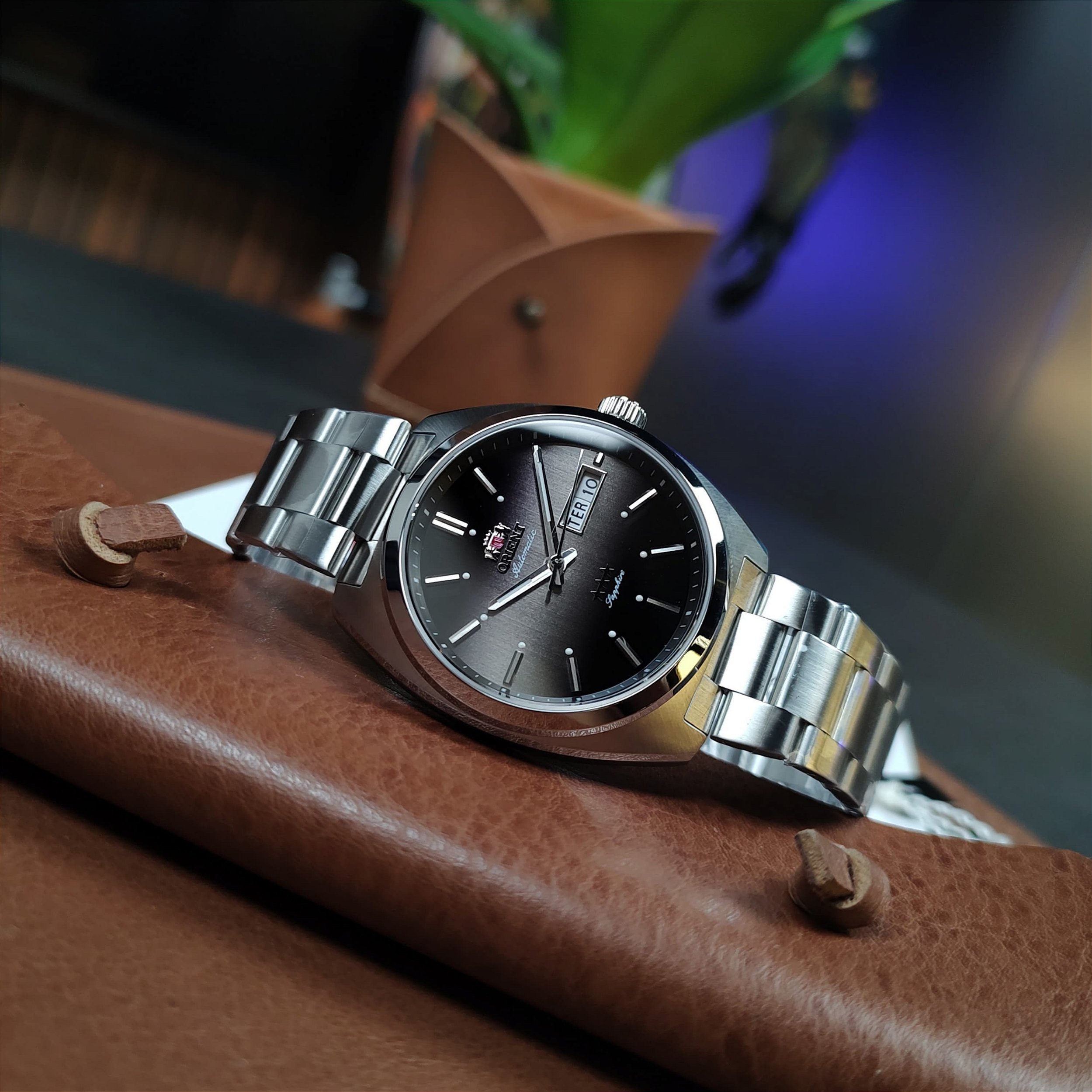 Relógio Orient Heritage Preto Automático YN6SS001 G1SX 39mm