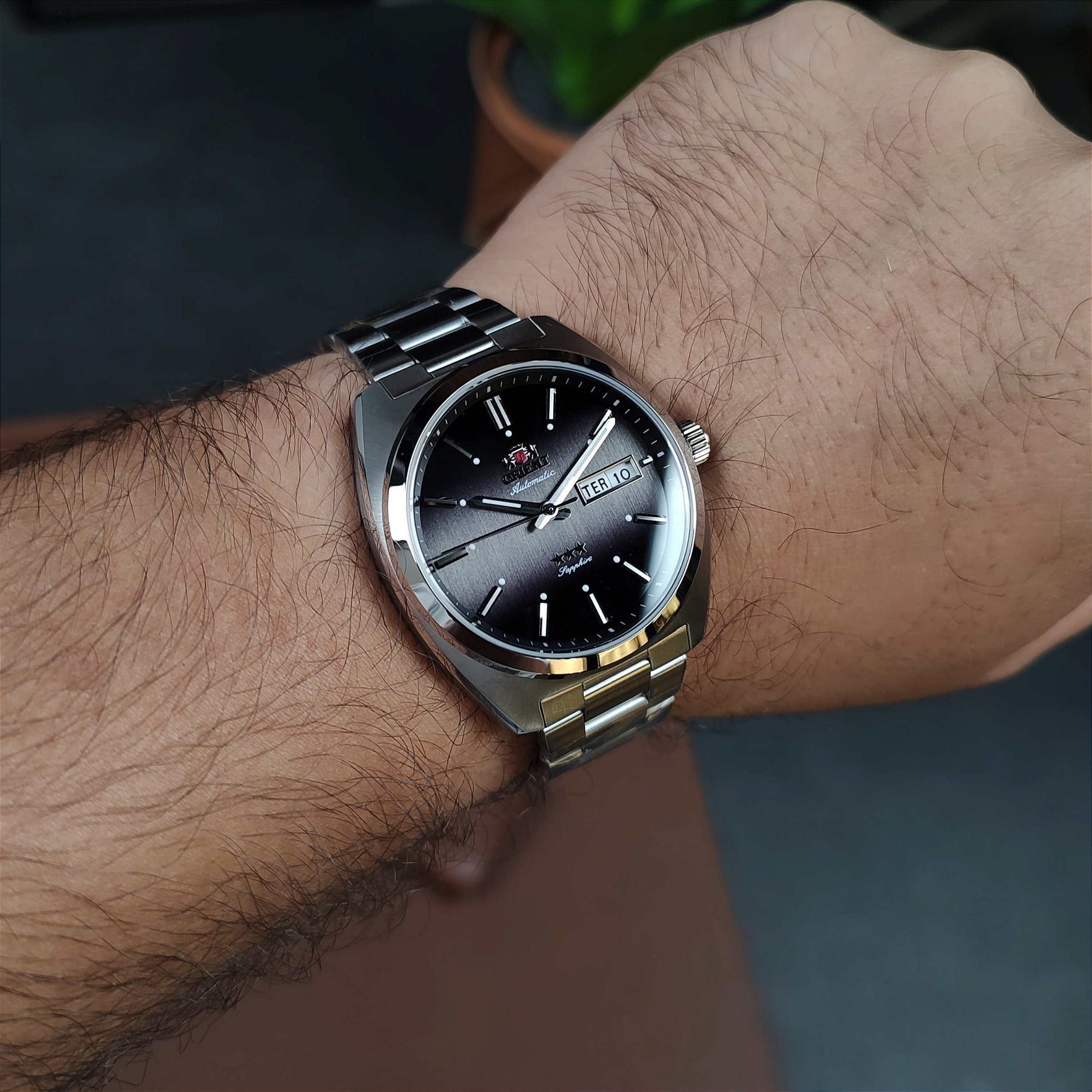 Relógio Orient Heritage Preto Automático YN6SS001 G1SX 39mm