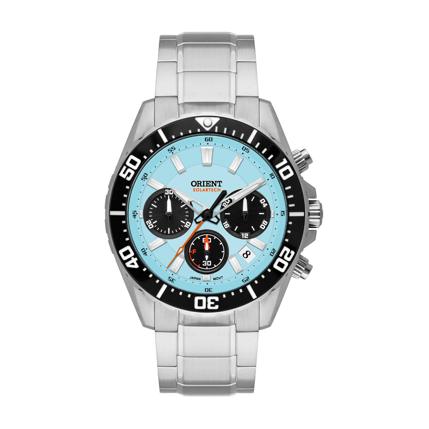rie_onodera Relógio Orient Solartech Azul-Celeste MBSSC288 A1SX 43mm