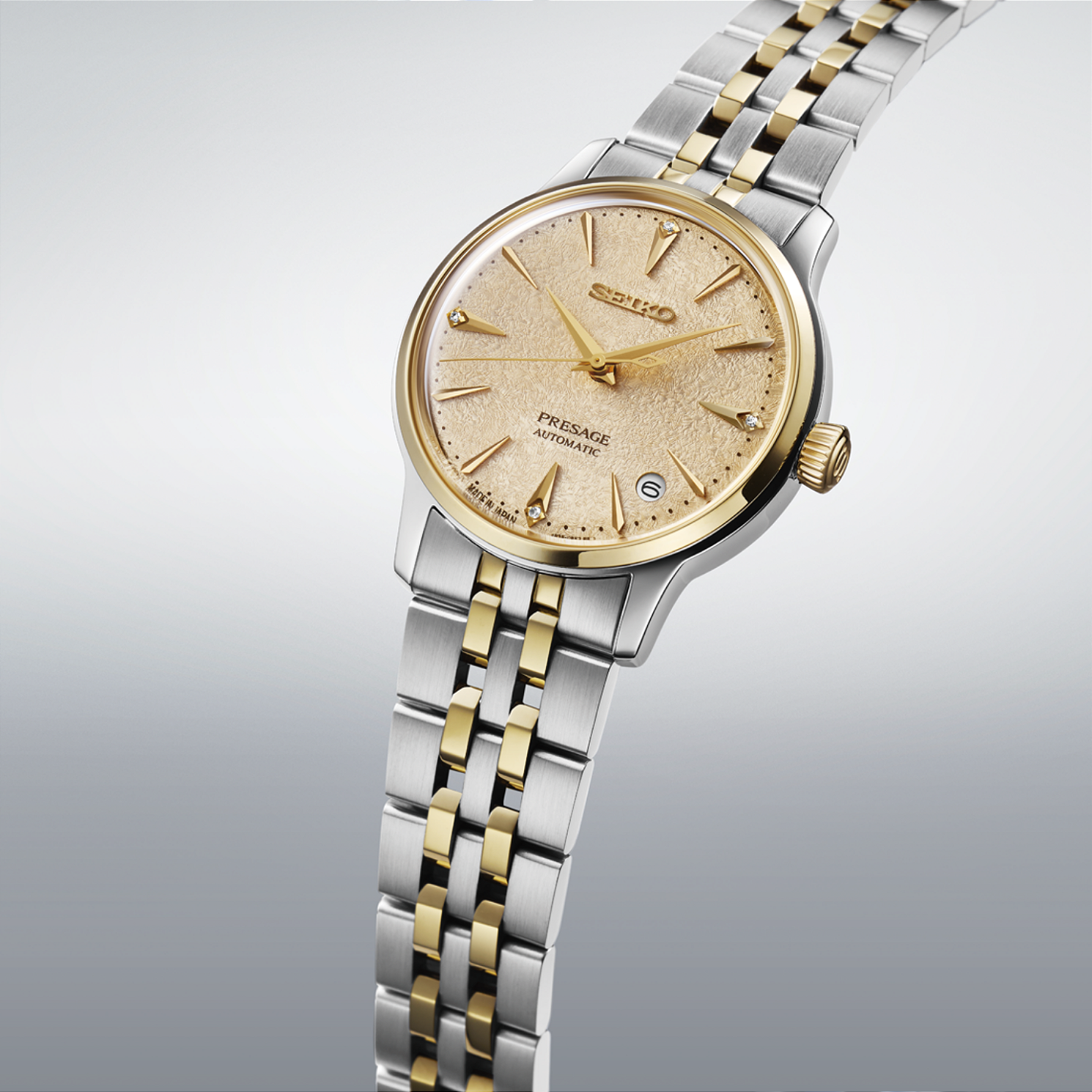 Seiko Presage SRPL64 Frozen Daiquiri IP Gold 34mm - Relojoaria