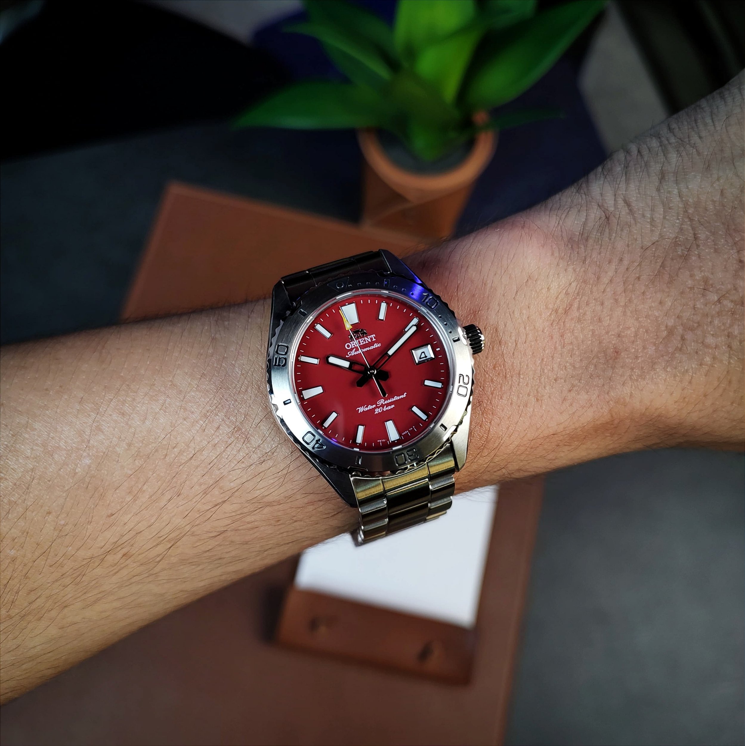 Orient Mako 40 RA-AC0Q09R30B Vermelho Automático Diver