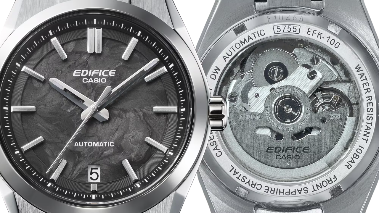 Casio Edifice EFK-100CD-1ADR Design esportivo com movimento
