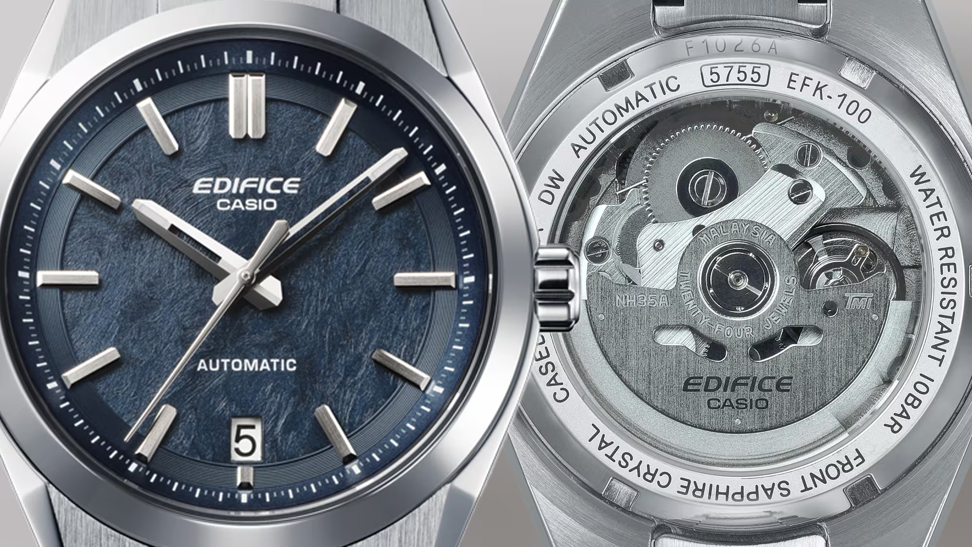 Casio Edifice EFK-100D-2ADR Design esportivo com movimento