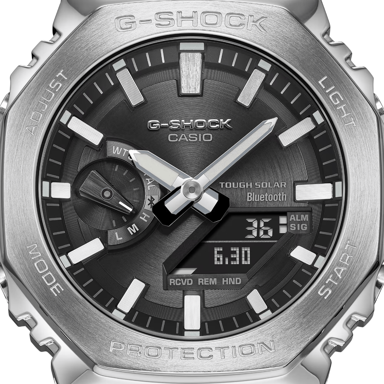 G-Shock GM-B2100SD-1ADR Metal Full Steel Preto Bluetooth