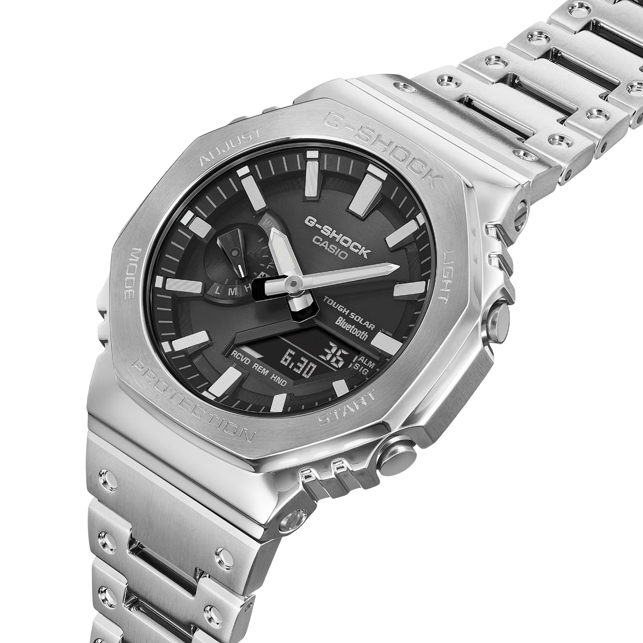 G-Shock GM-B2100SD-1ADR Metal Full Steel Preto Bluetooth