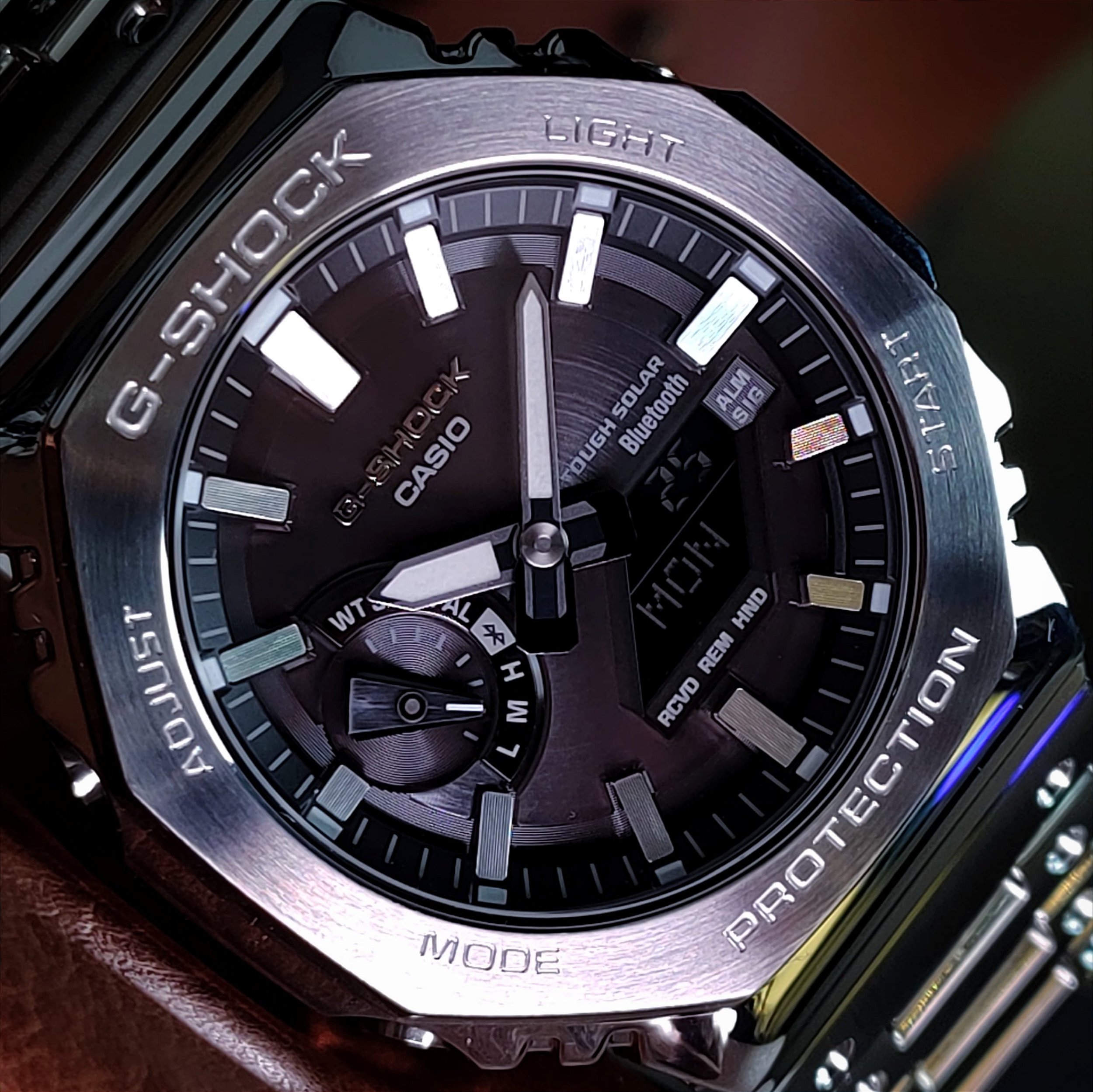 G-Shock GM-B2100SD-1ADR Metal Full Steel Preto Bluetooth