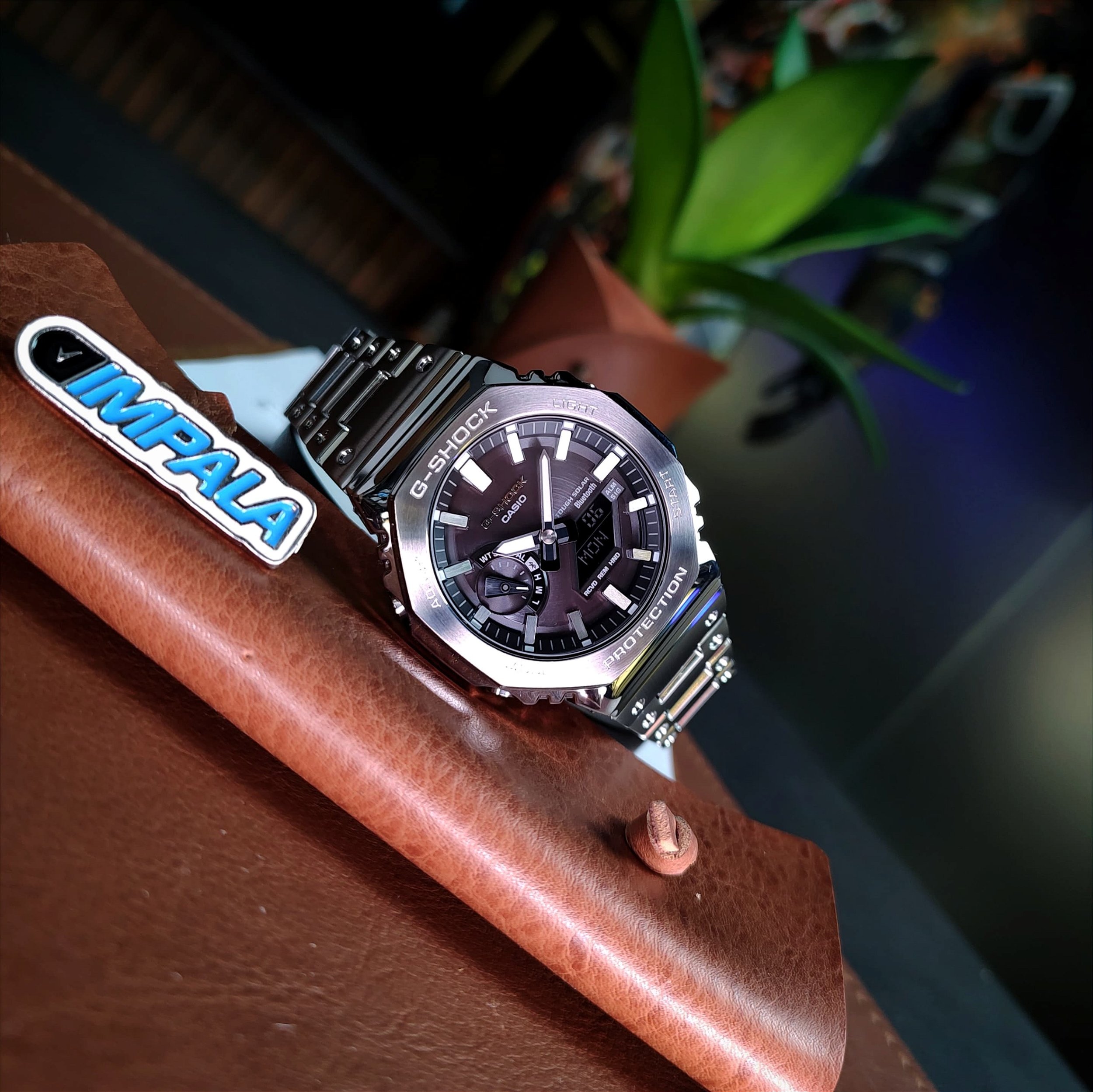 G-Shock GM-B2100SD-1ADR Metal Full Steel Preto Bluetooth