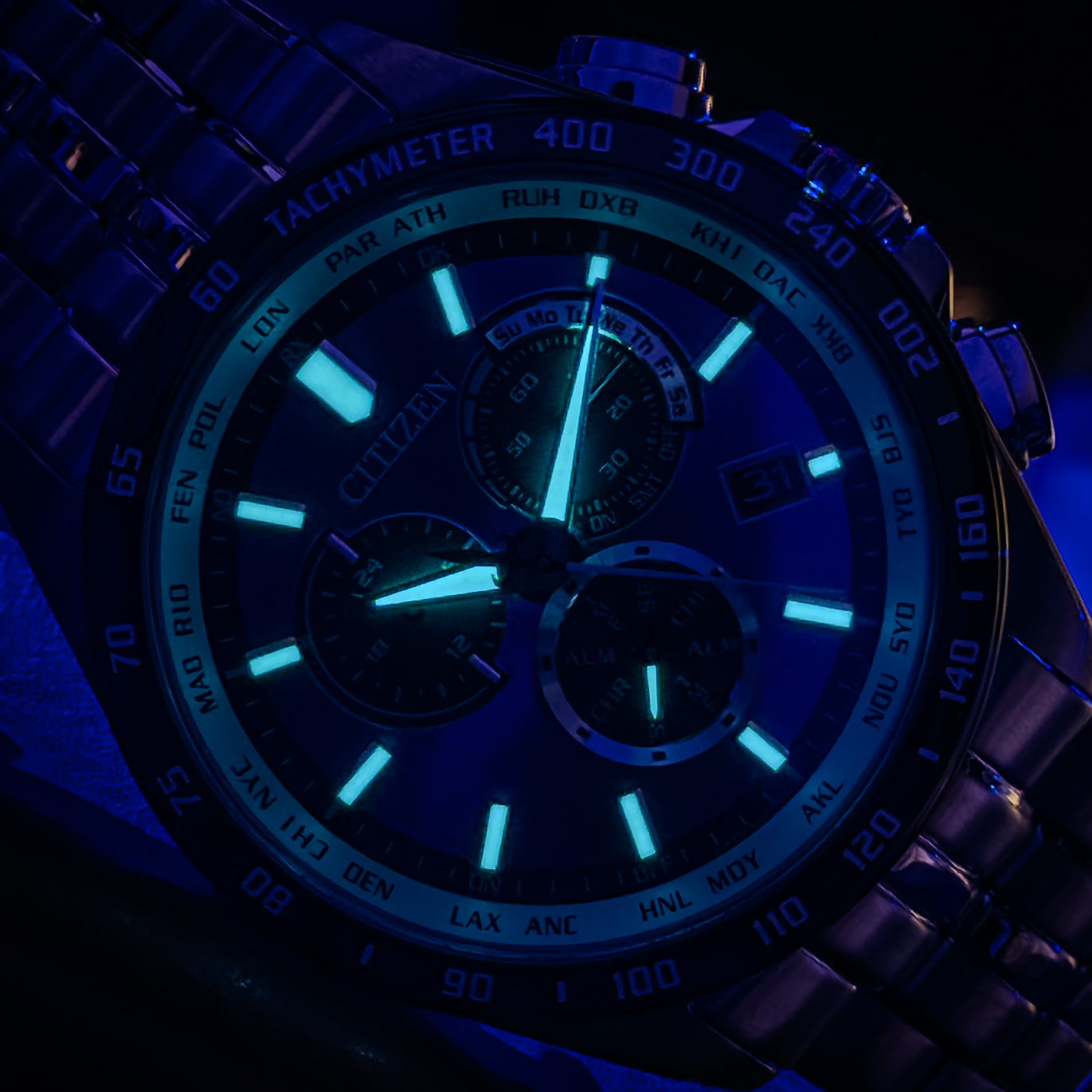 Citizen CB5874-81LN Unite with BLUE Eco-Drive Rádio Controlado